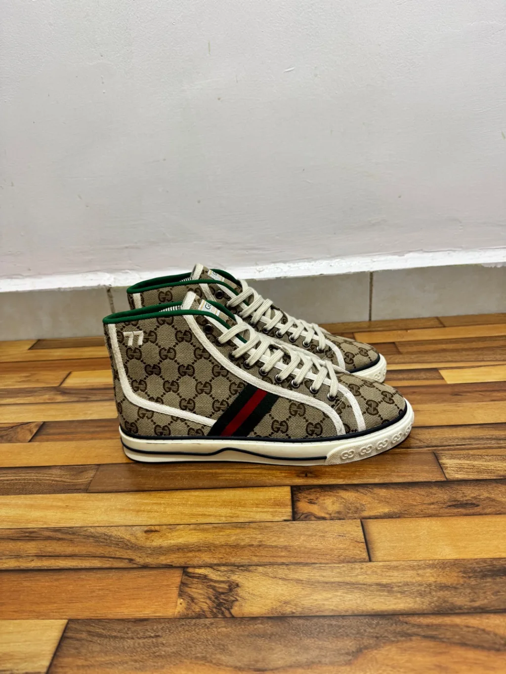 GUCCI TENNIS 1977 HIGH TOP SNEAKERS