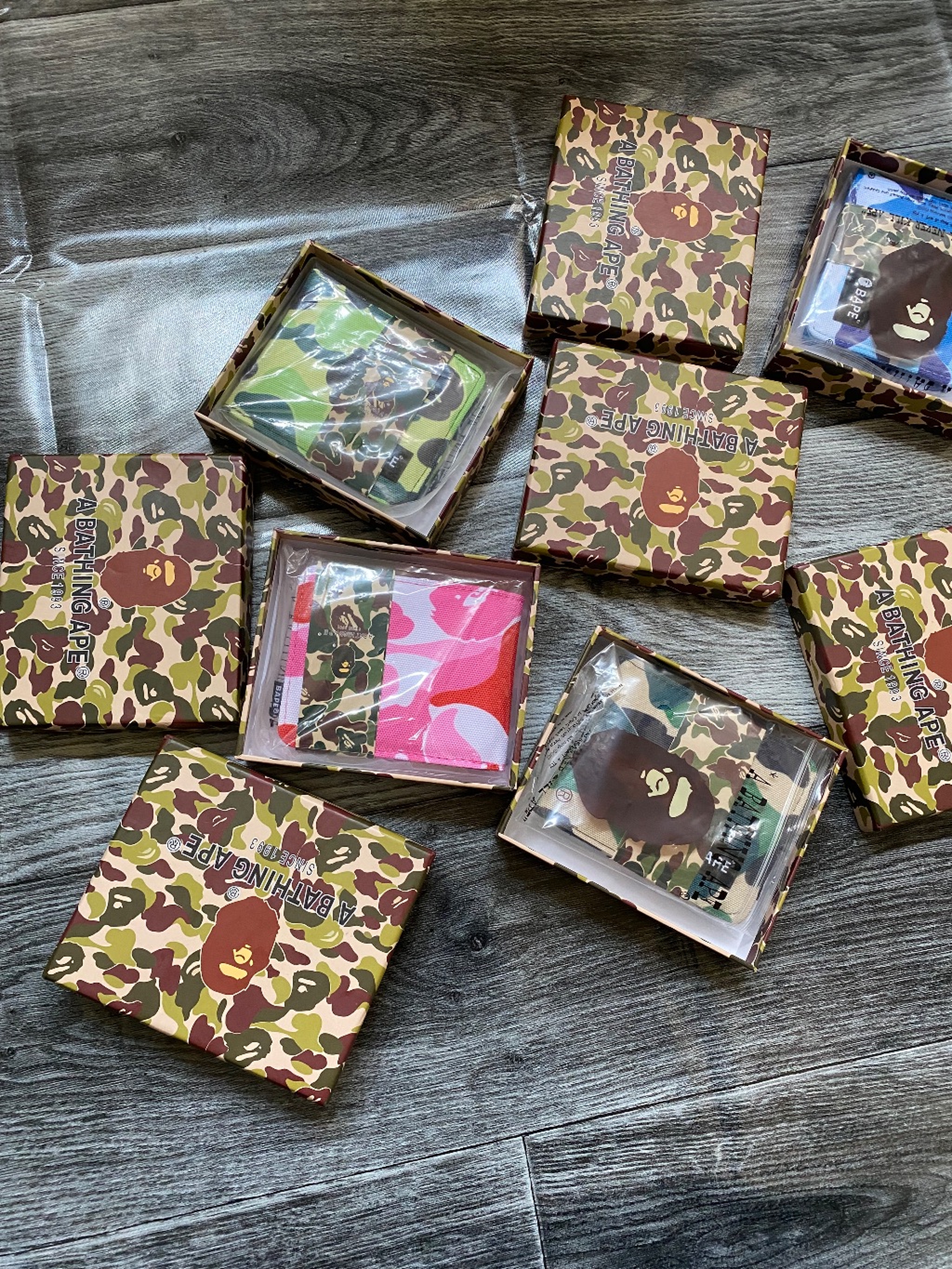Bathing ape wallets