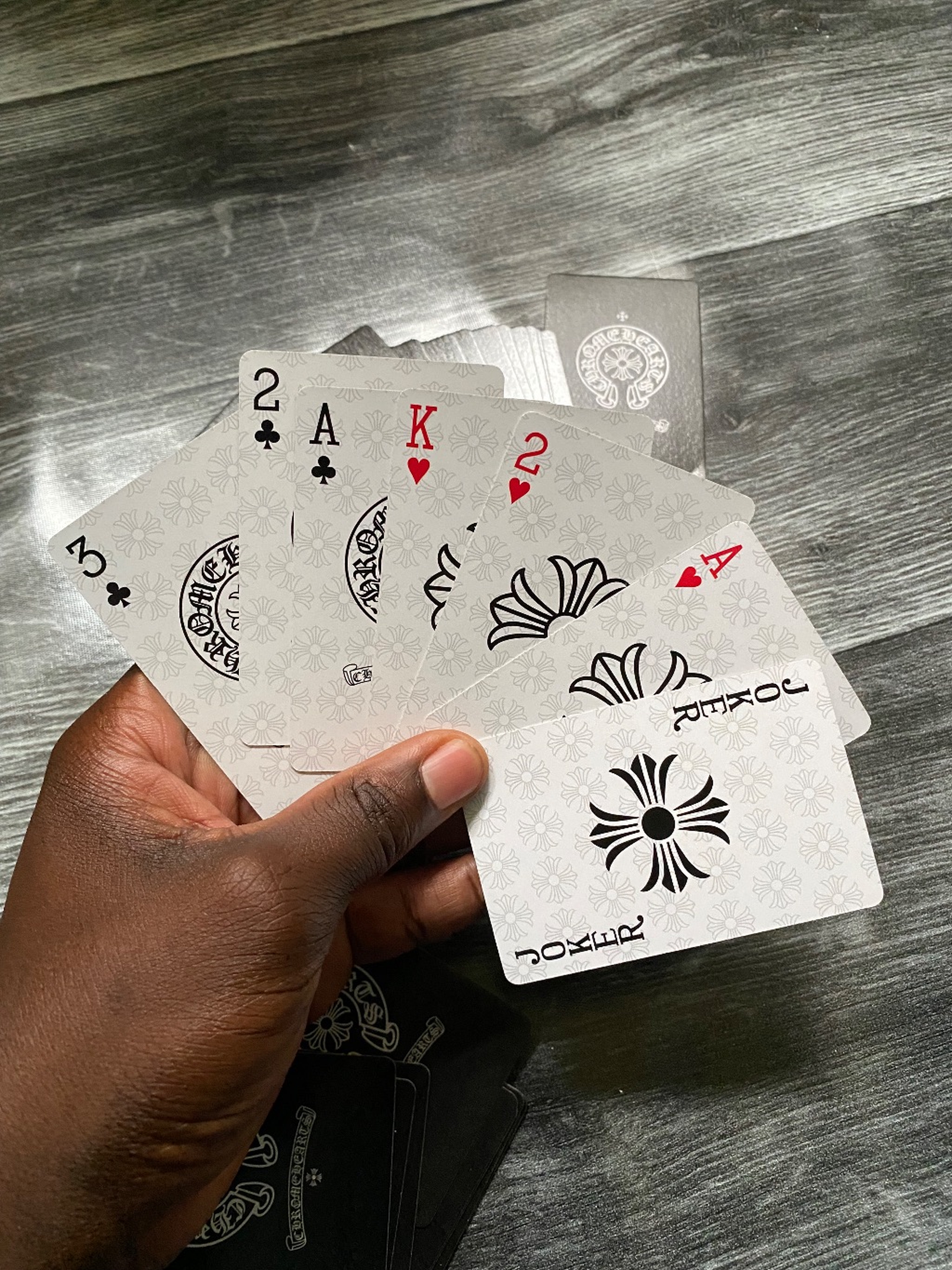 Chrome hearts playing cards