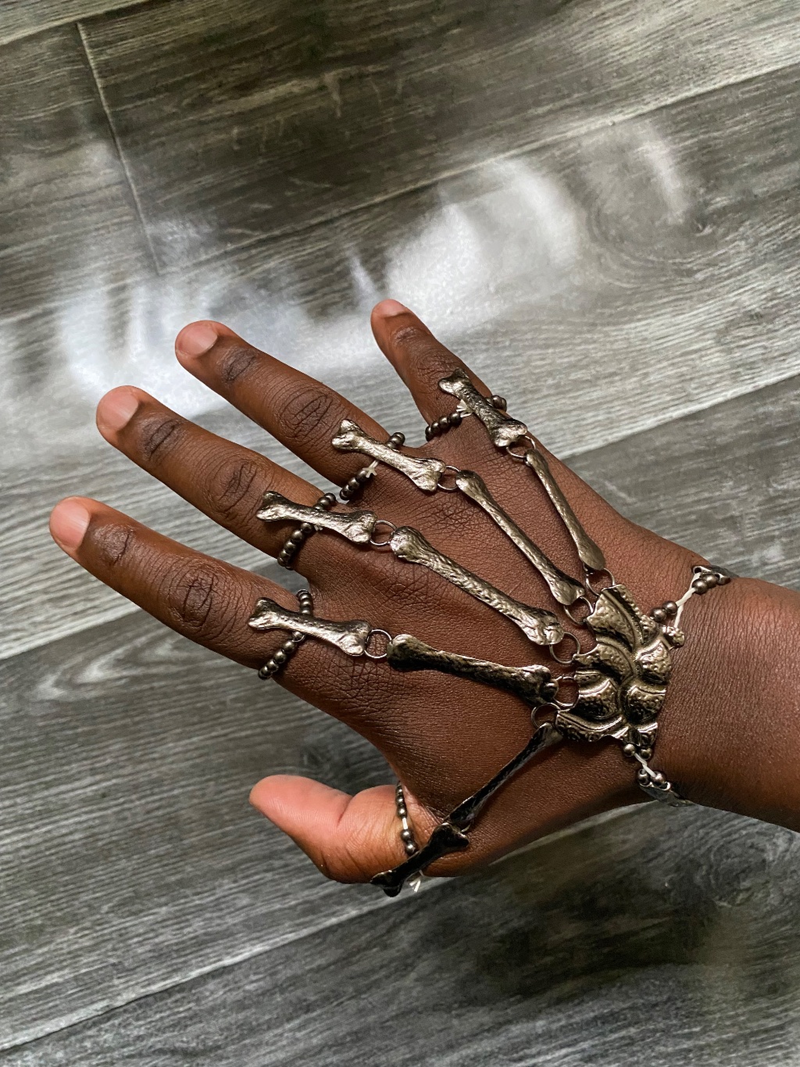 Gothic hand bracelet 