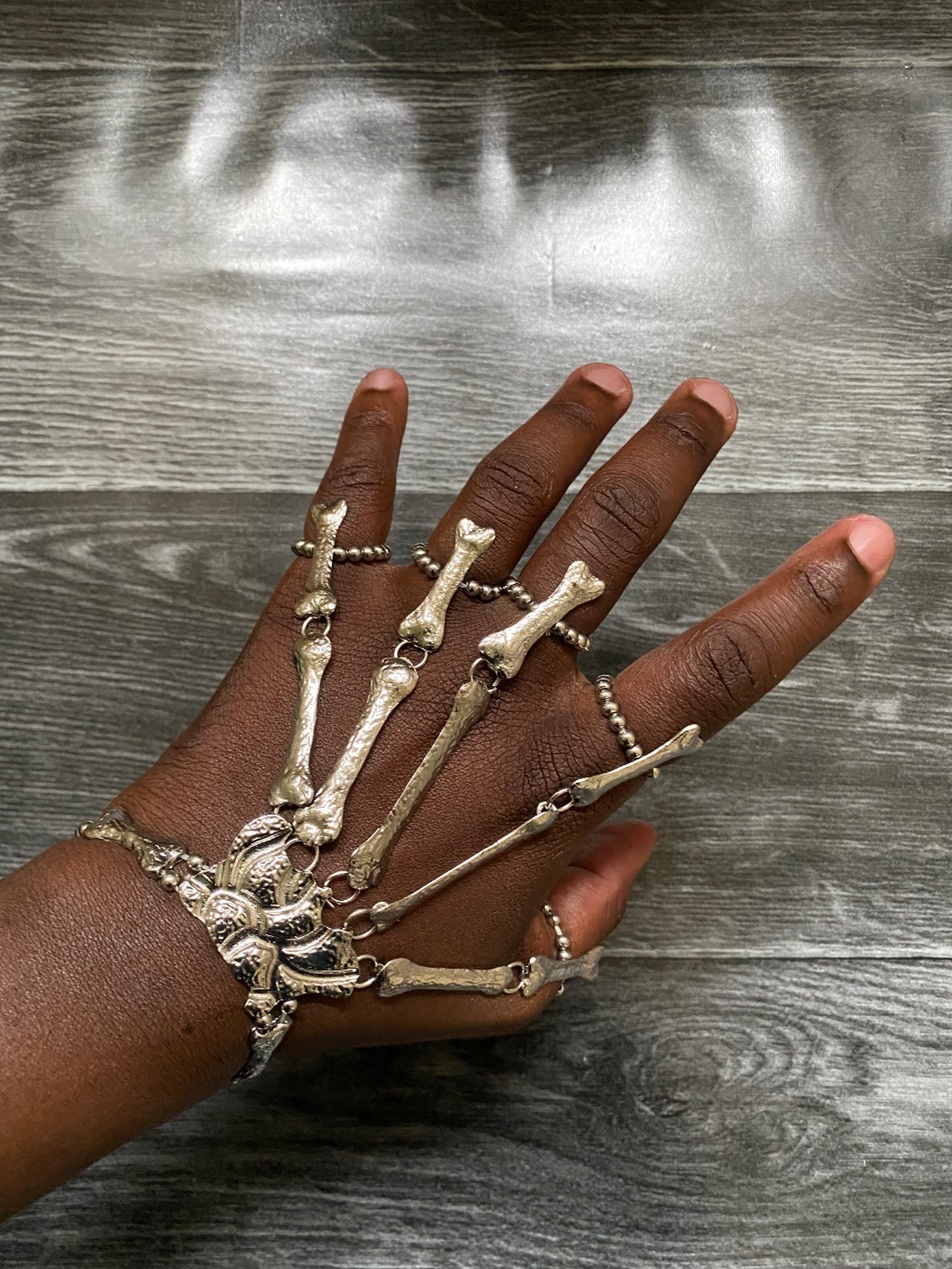 Gothic hand bracelet