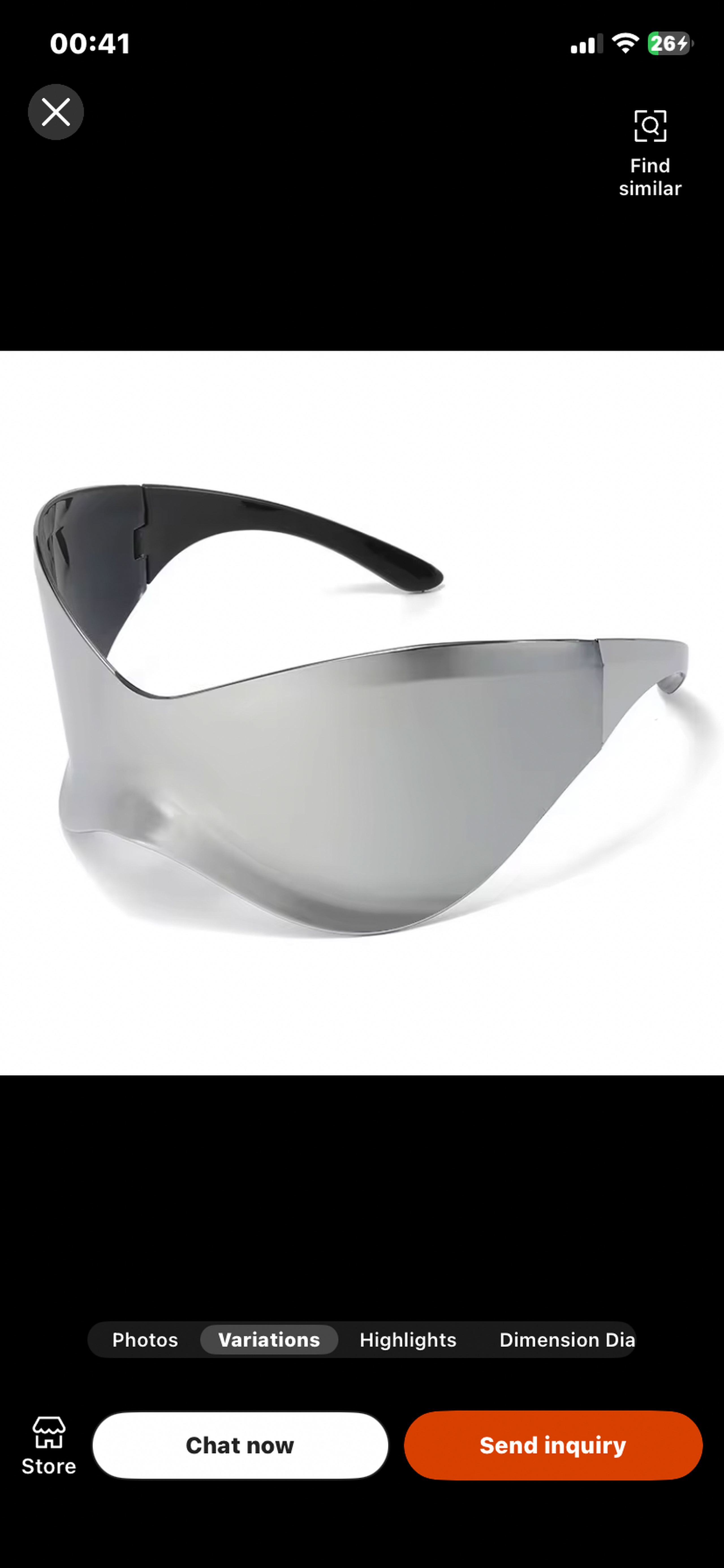 Futuristic glasses