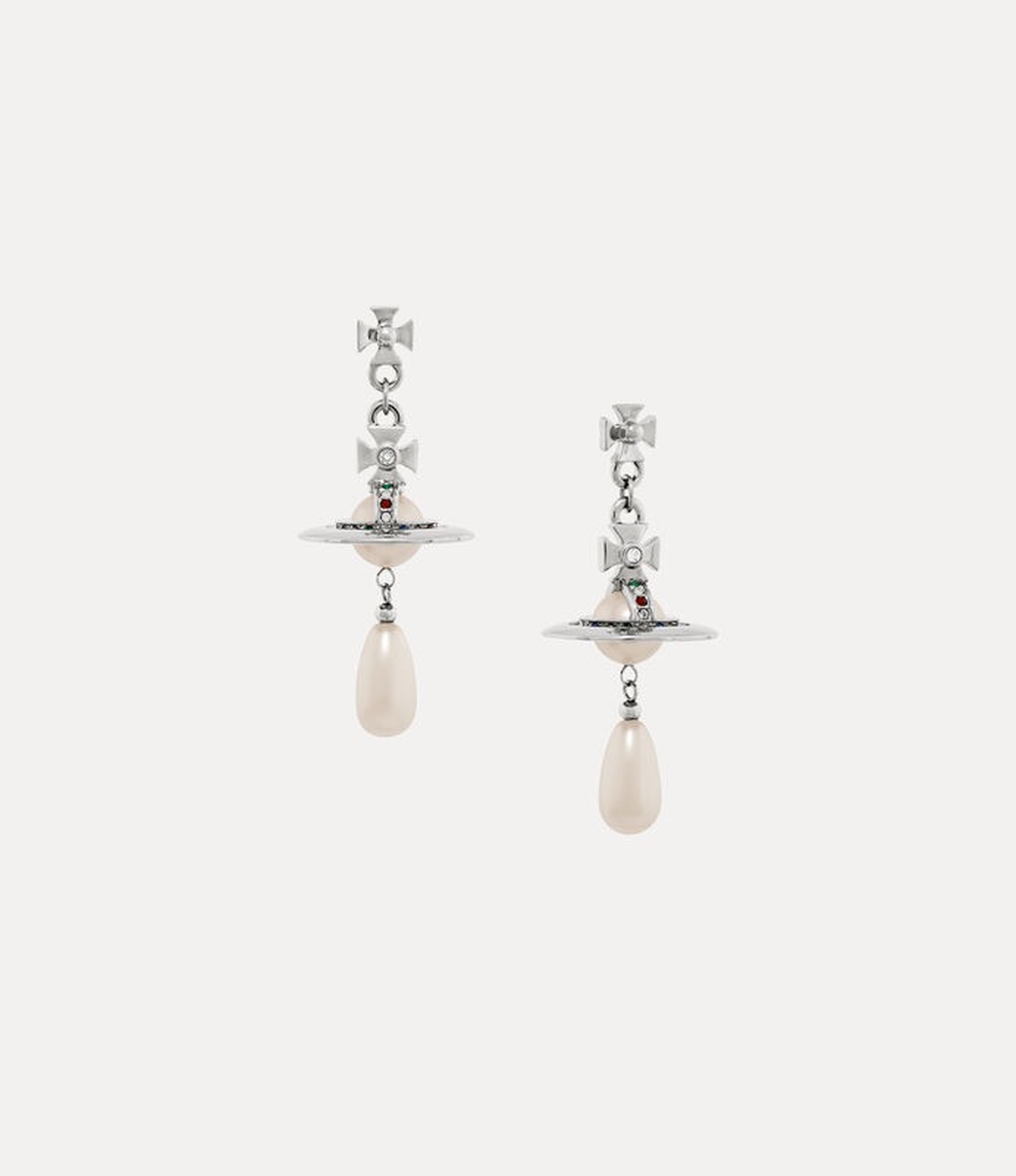 Vivienne Westwood Orb Pearl Drop Earrings