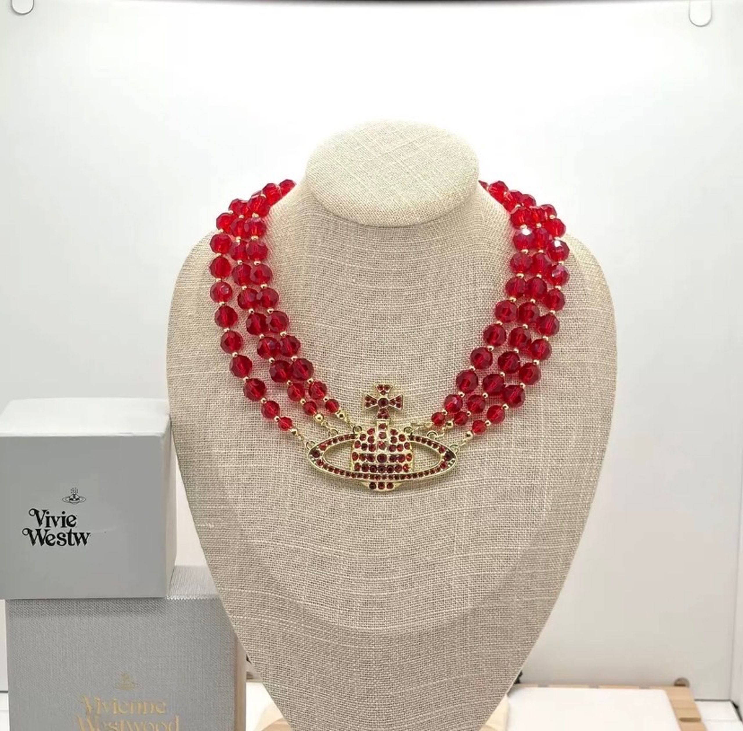 Vivienne Westwood 3-Row Choker Necklace 