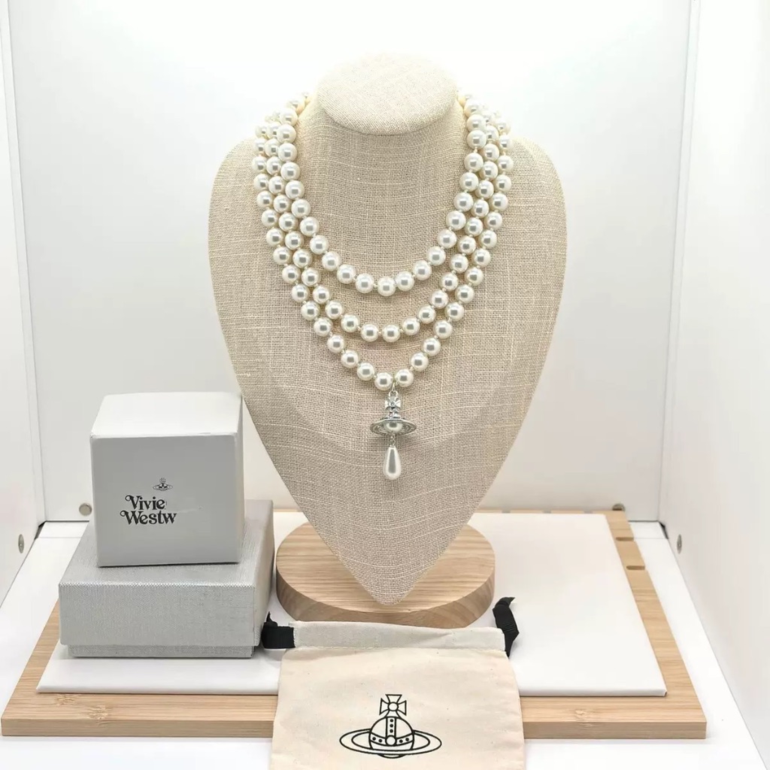 Vivienne Westwood 3-Row Choker Necklace 