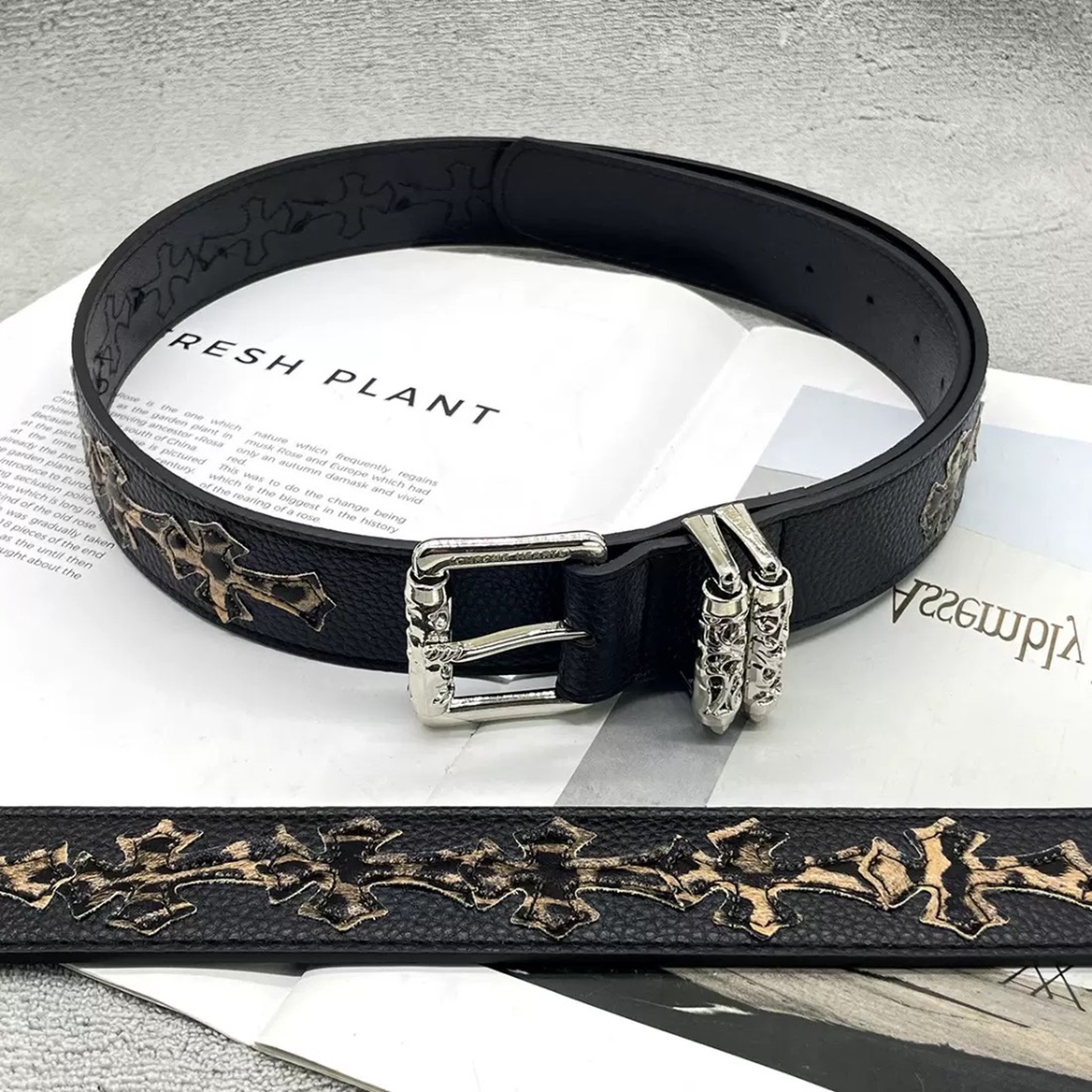Chrome hearts belt 
