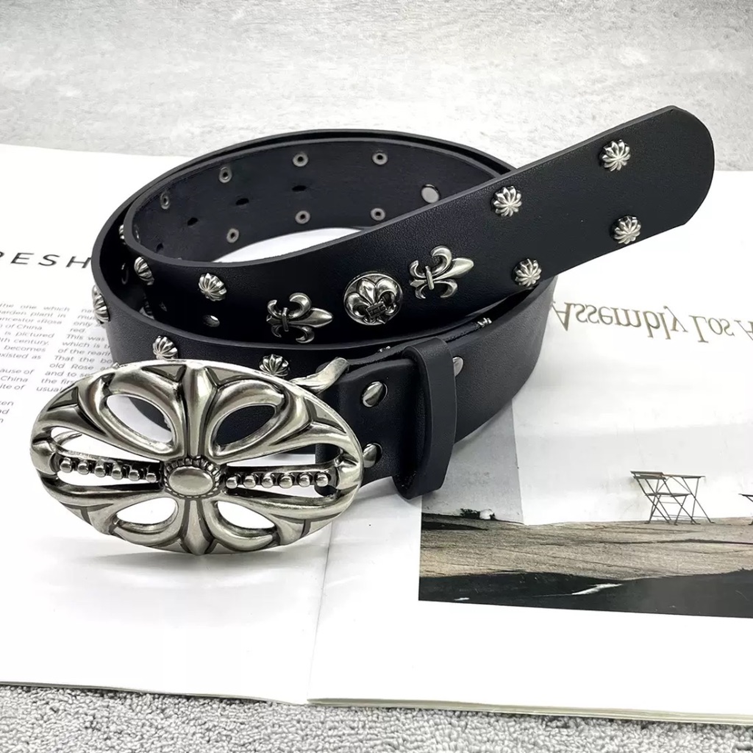 Chrome hearts belt 