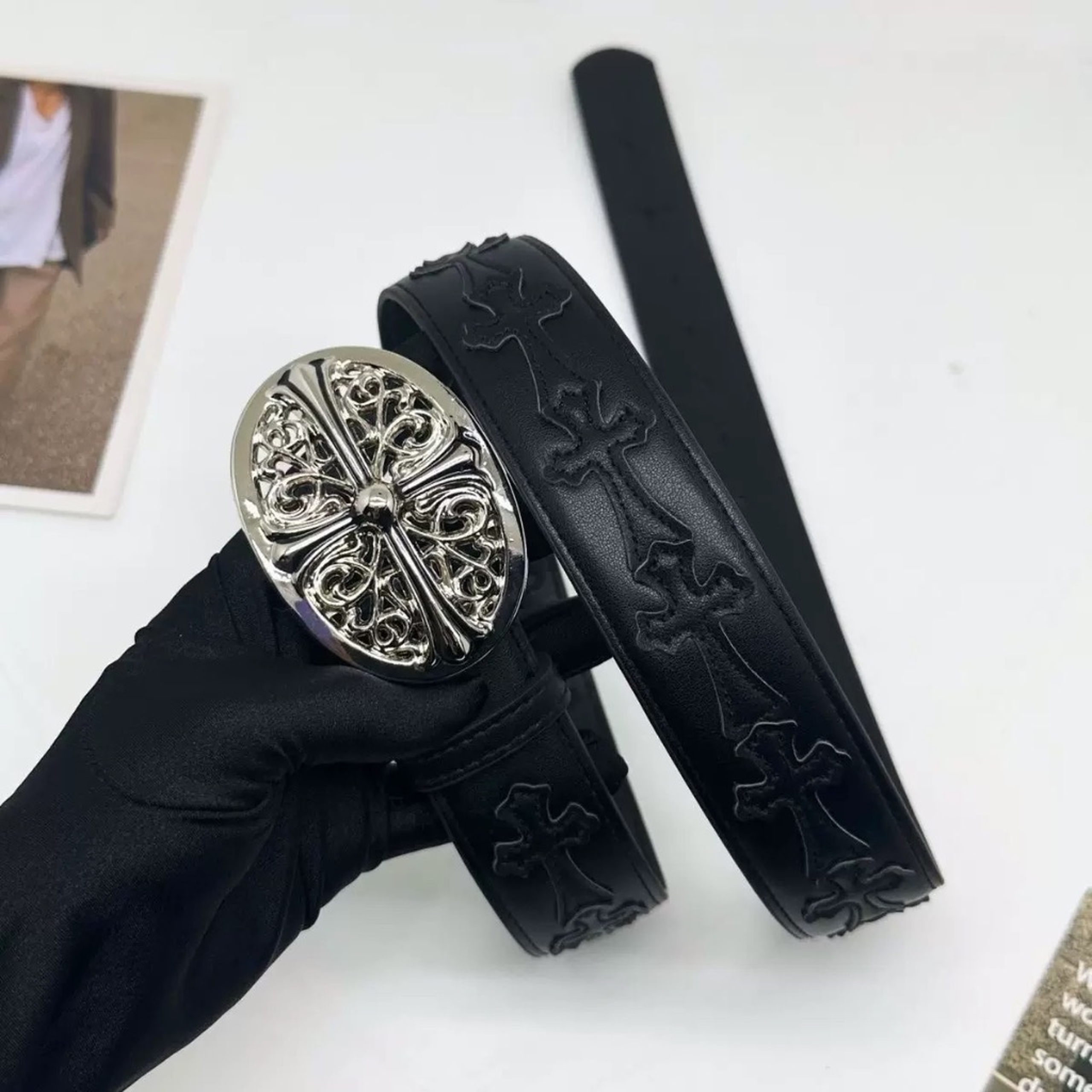 Chrome hearts belt