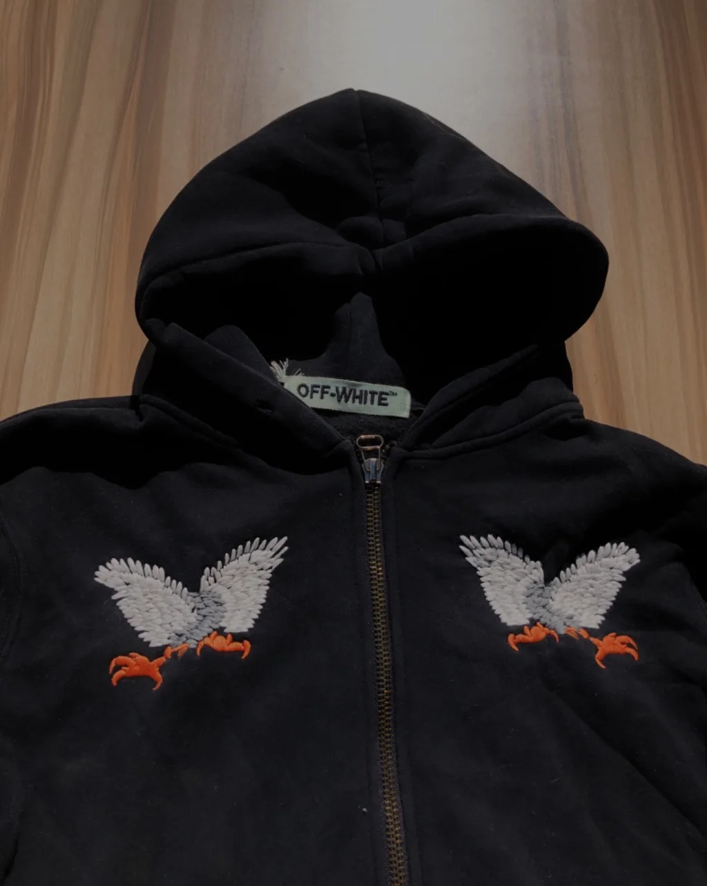 Offwhite Zip Up Hoodie
