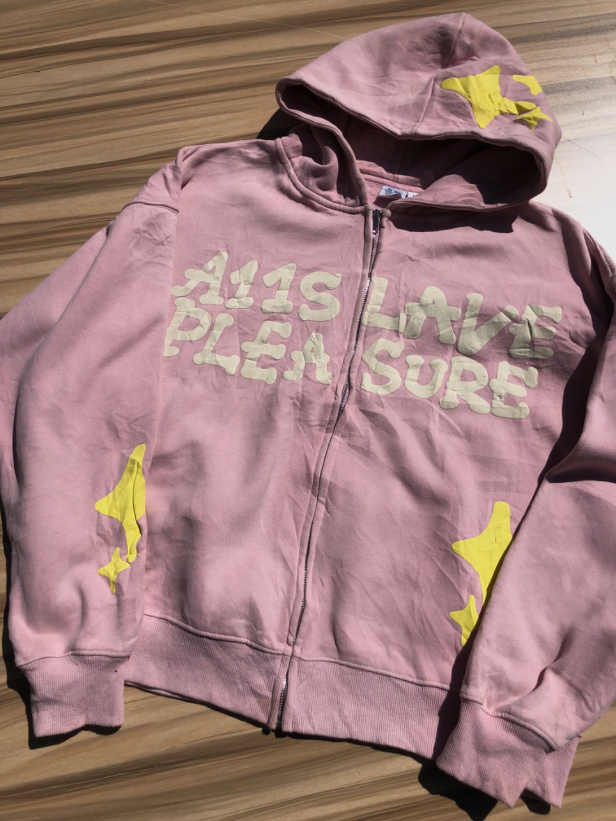 All Slaves Pleasure zipper Hoodie