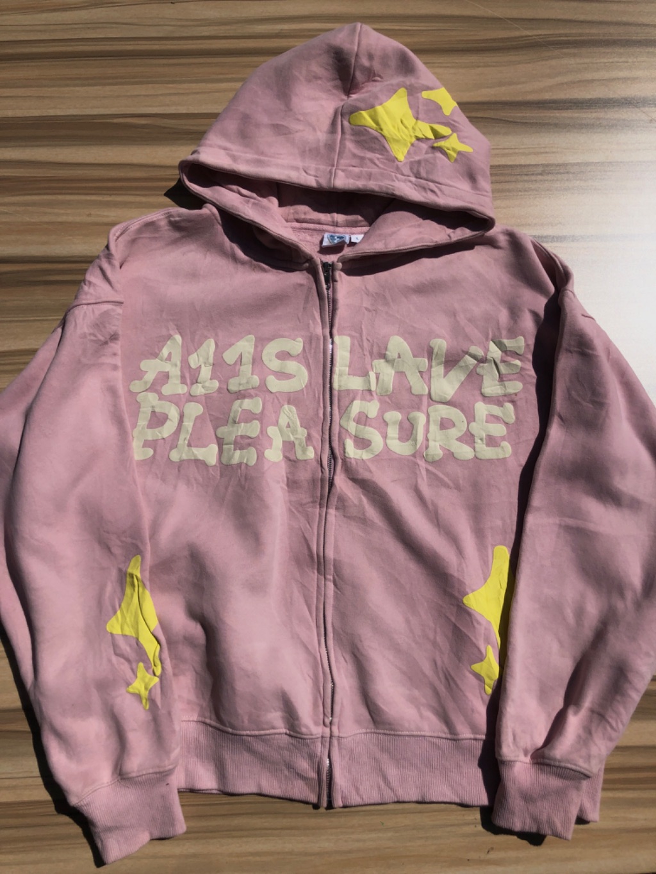 All Slaves Pleasure zipper Hoodie