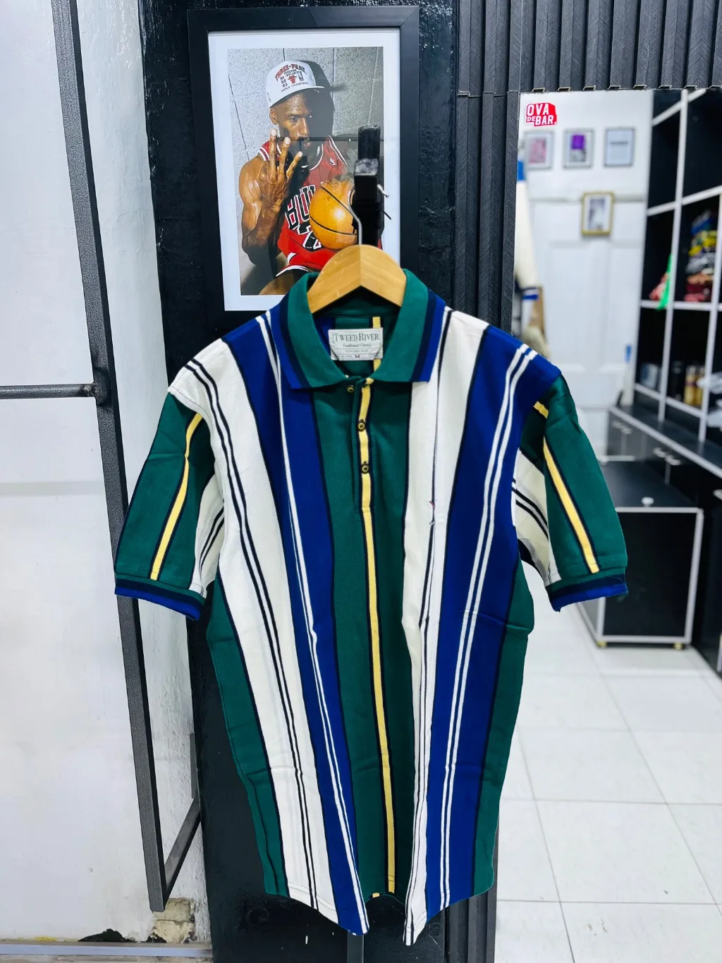 Tweed stripped polo Tshirt