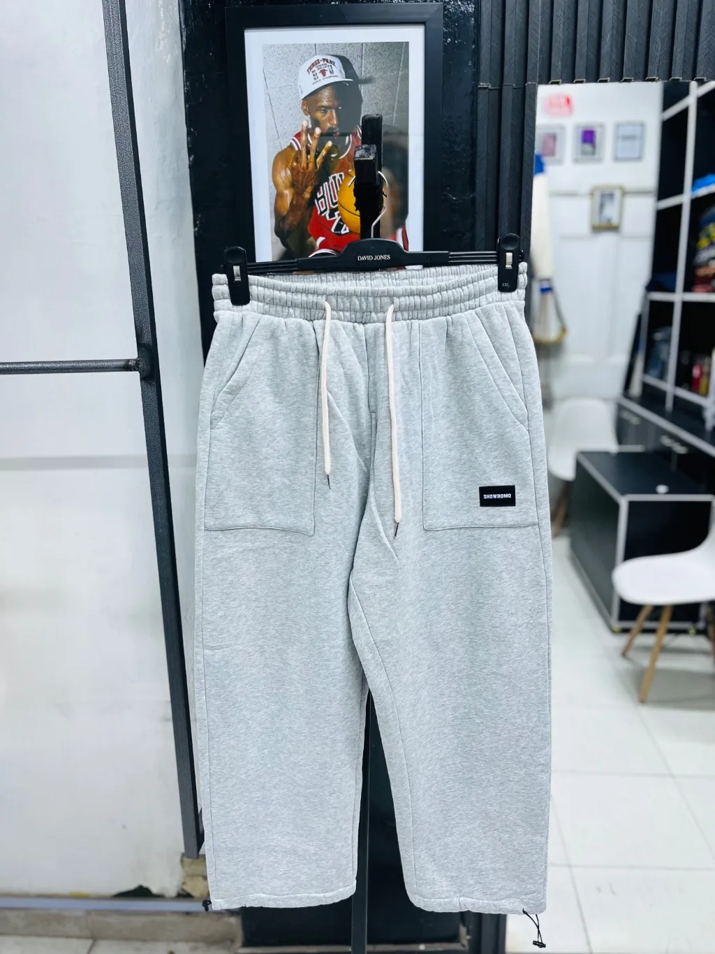 Grey sweatpants