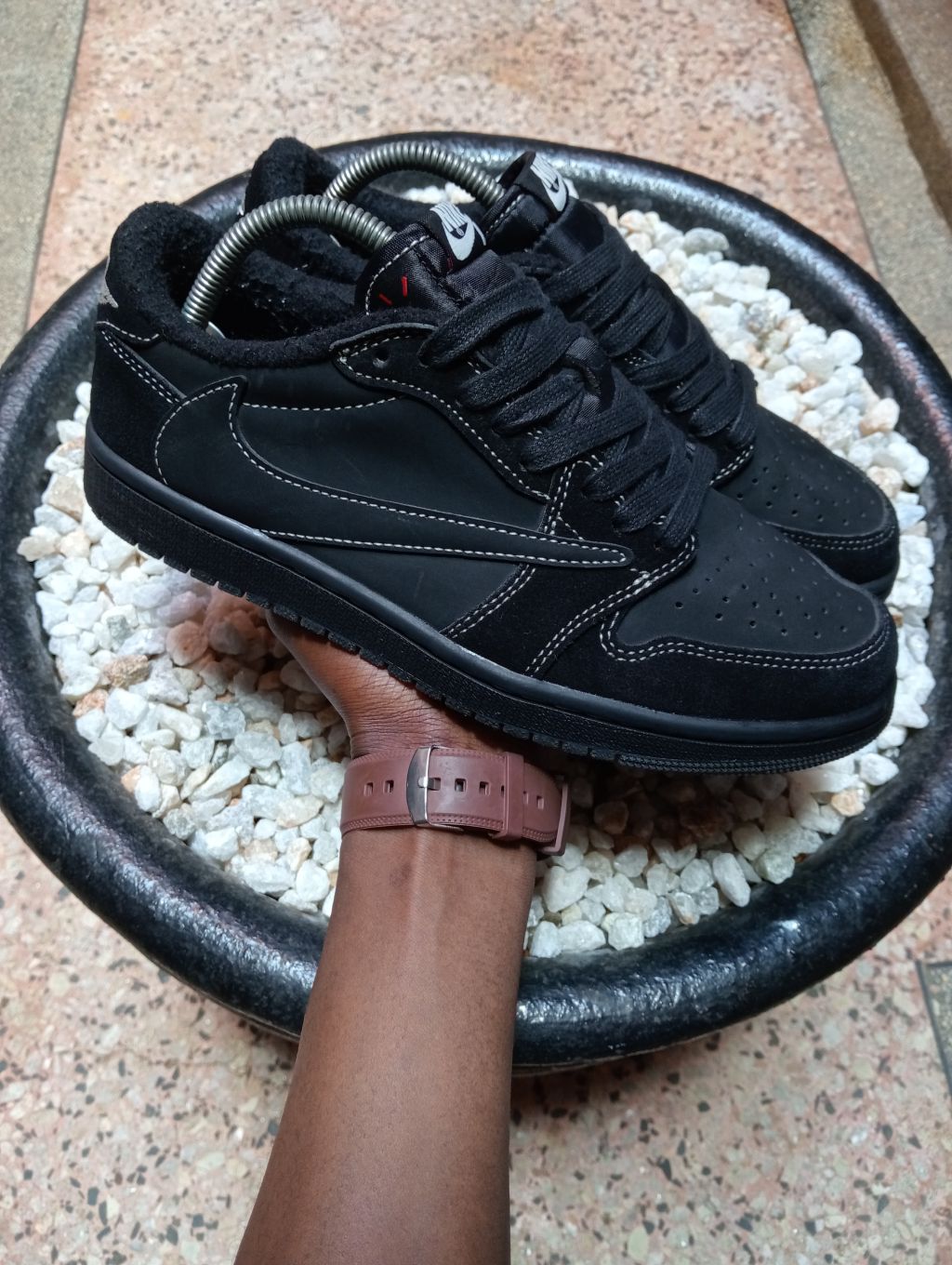 AIR JORDAN 1 LOW X TRAVIS SCOTT BLACK PHANTOM 🖤