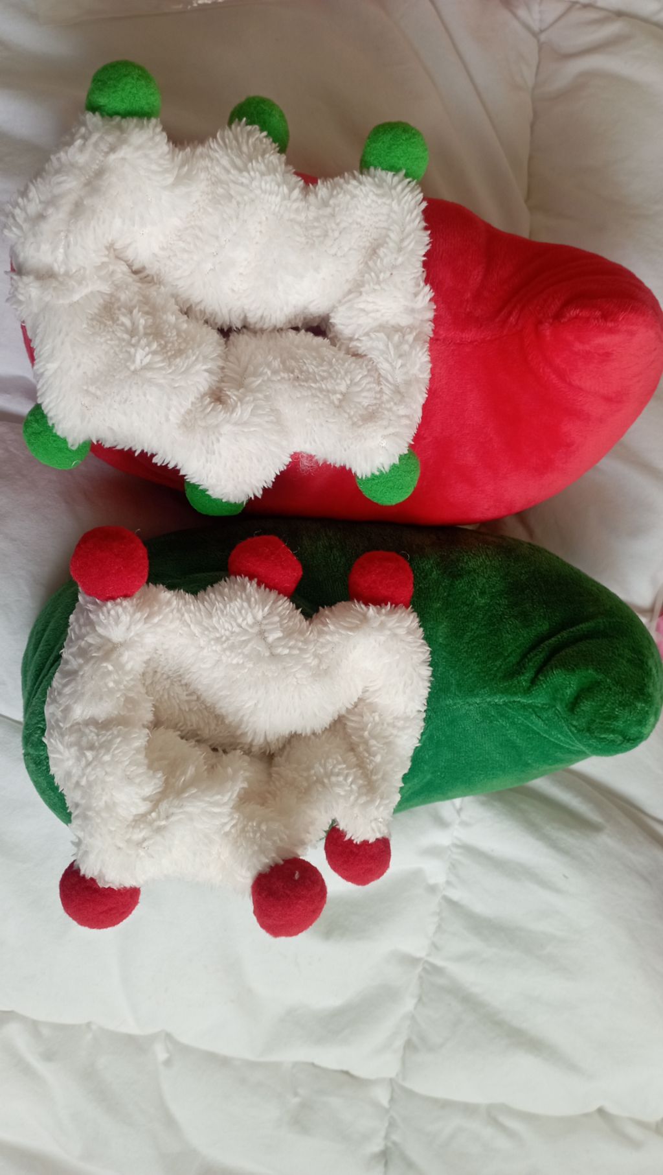 Kids Christmas plush shoes 