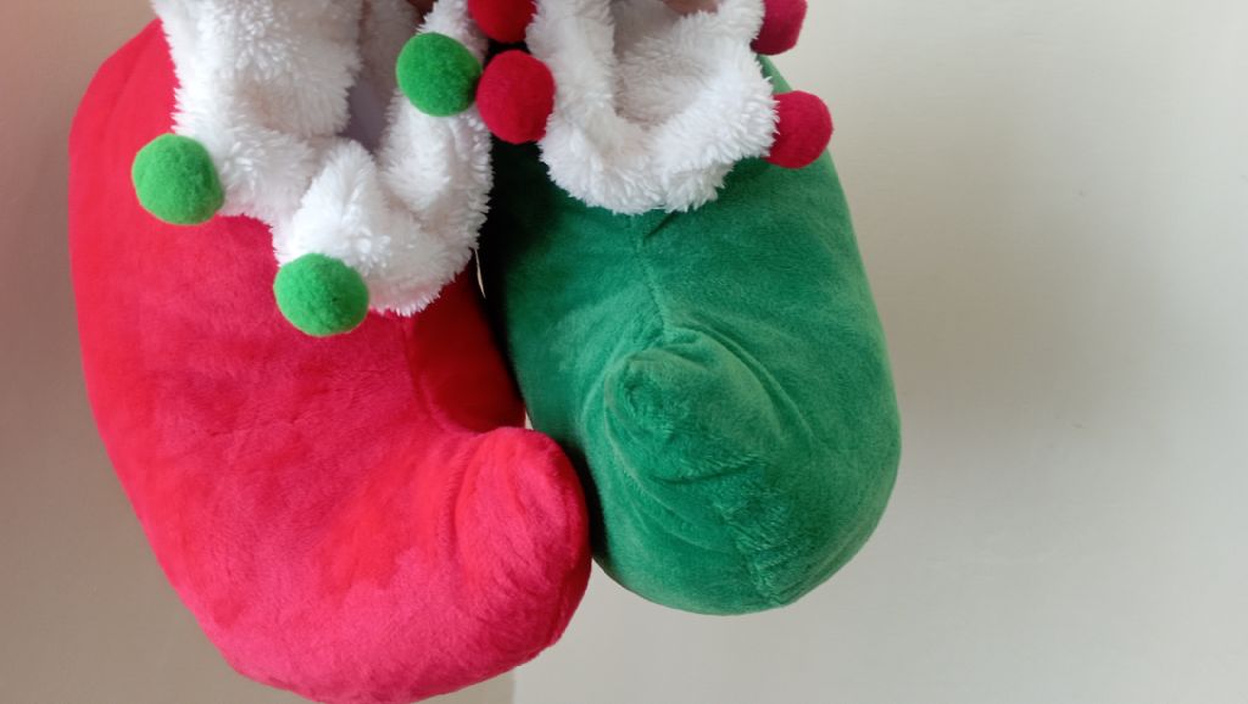Kids Christmas plush shoes 