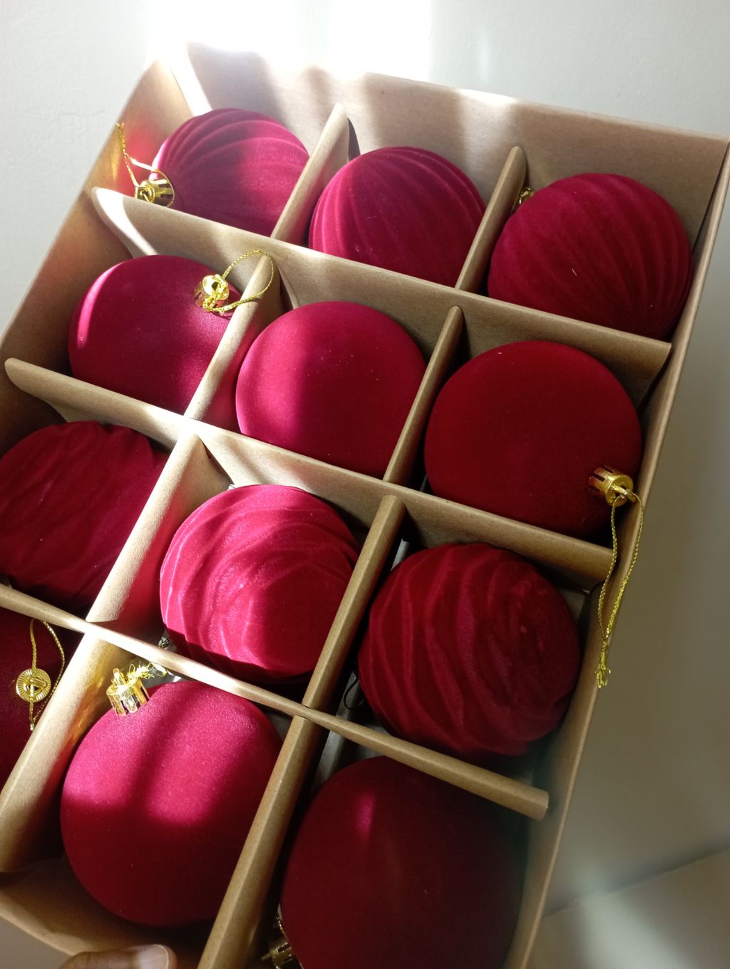 Velvet Christmas balls