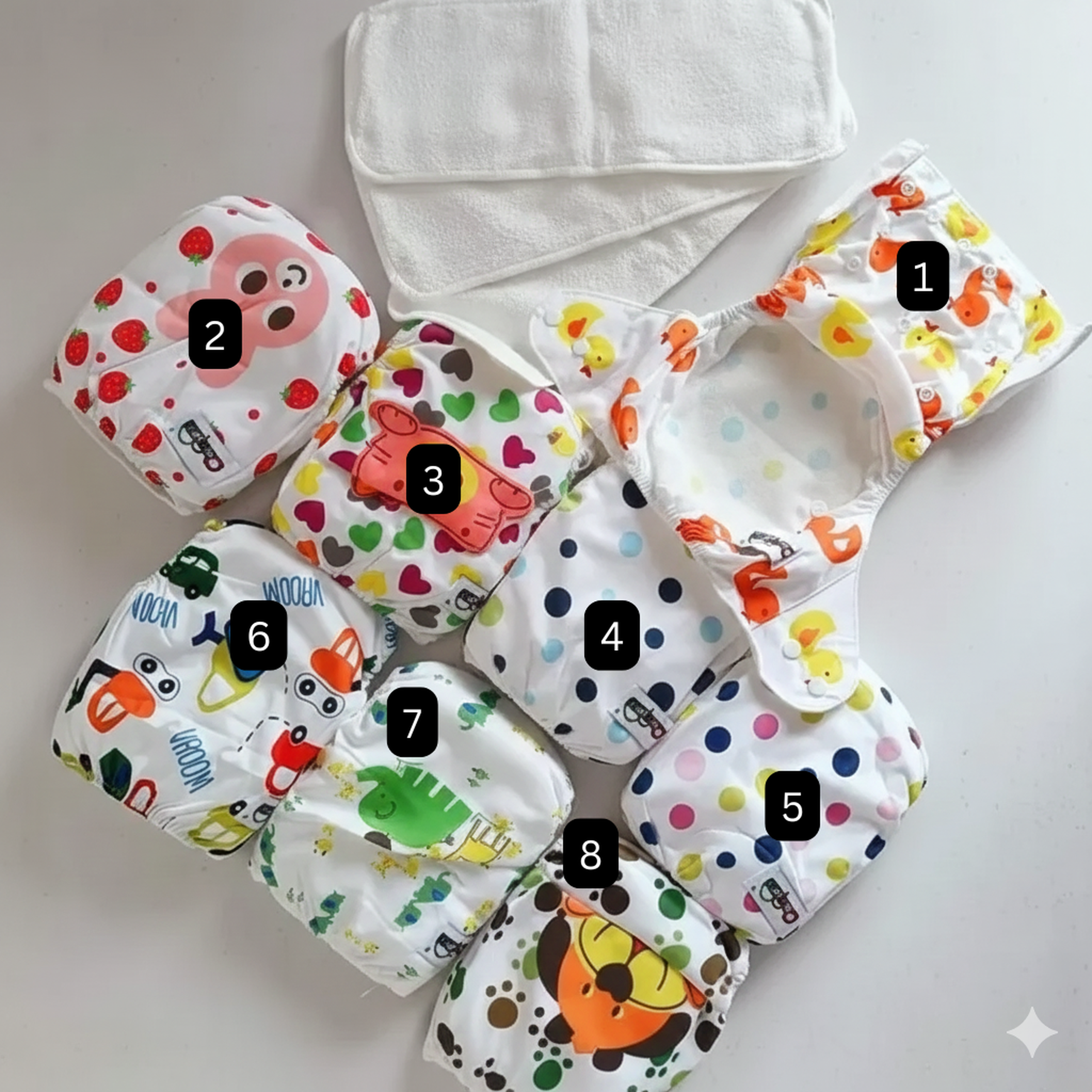 Washable diapers 