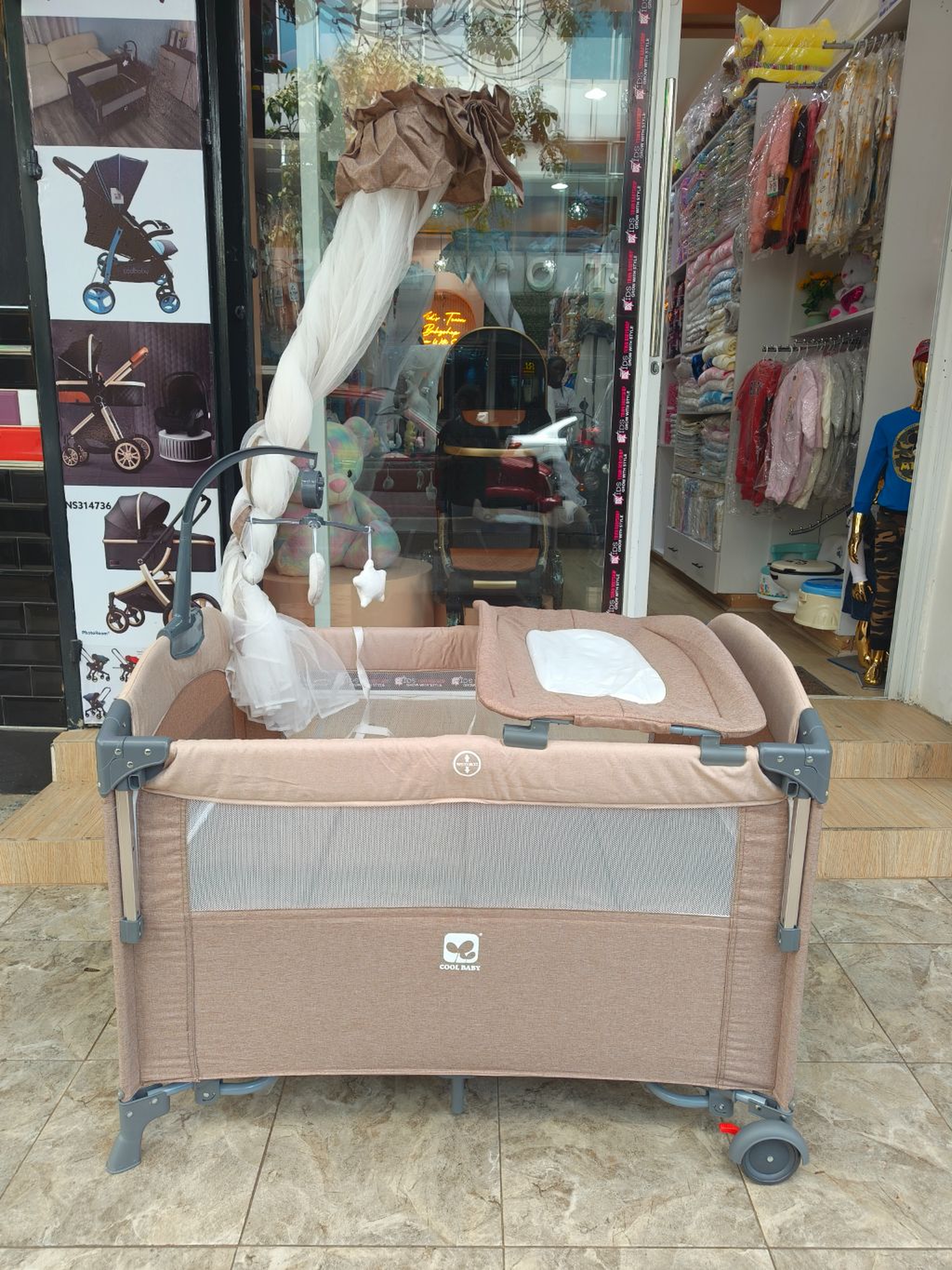 Portable Baby Playpen Crib + Mattress | Bedside Co-Sleeper Bassinet