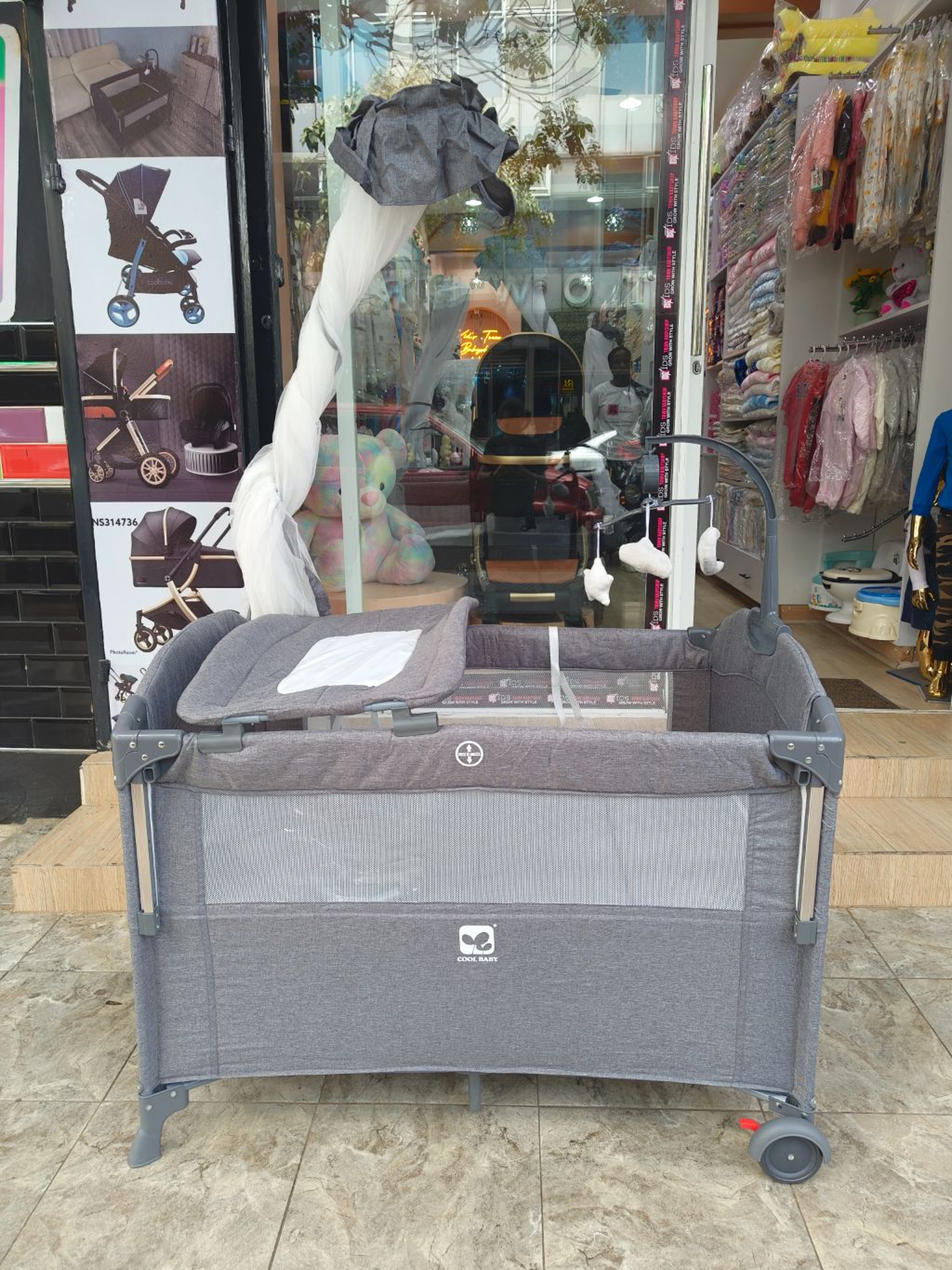 Portable Baby Playpen Crib + Mattress | Bedside Co-Sleeper Bassinet