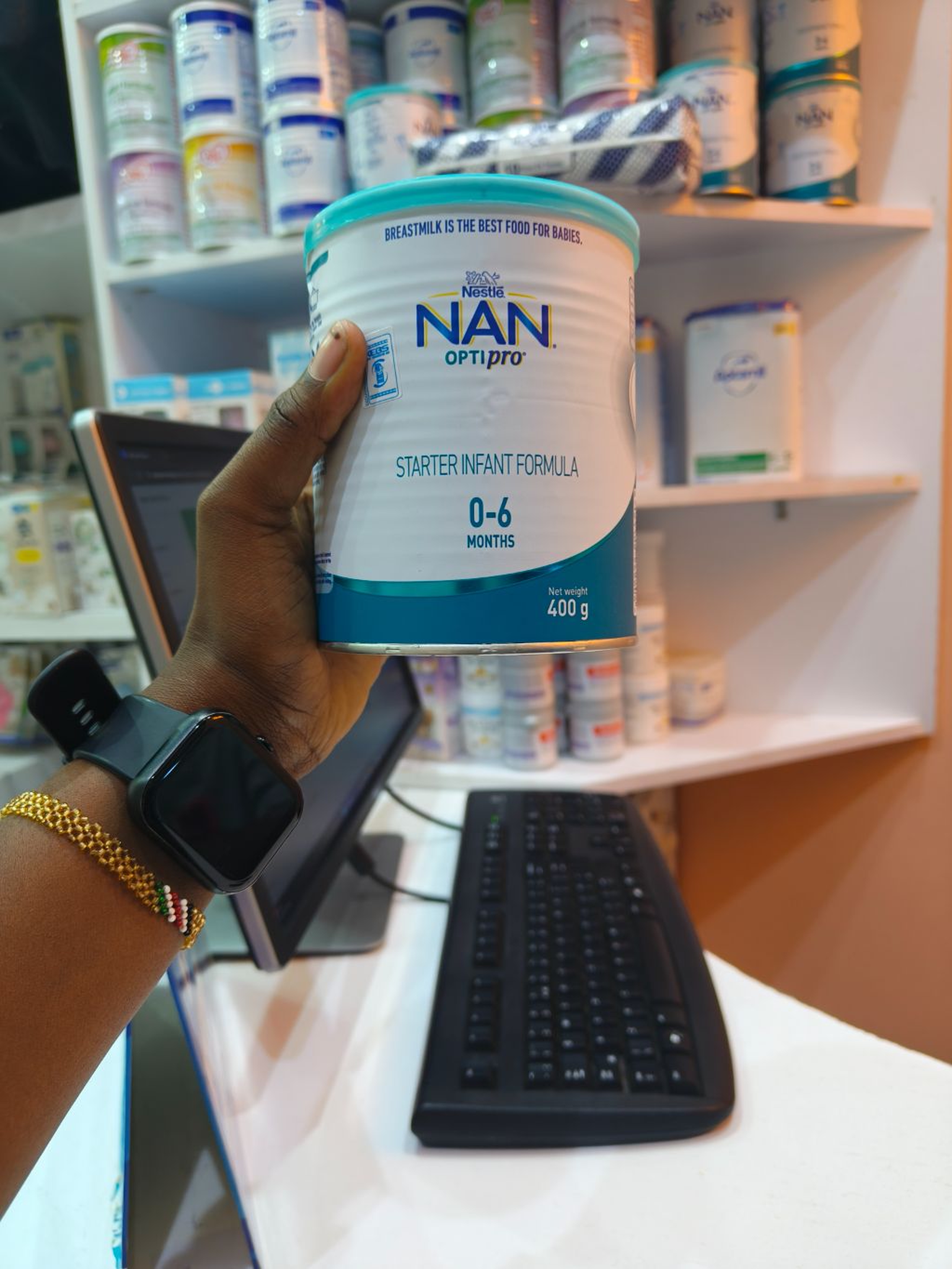 NAN OPTIPRO Premium Follow-Up Formula Milk Powder for Babies 6-12 Months (400g)