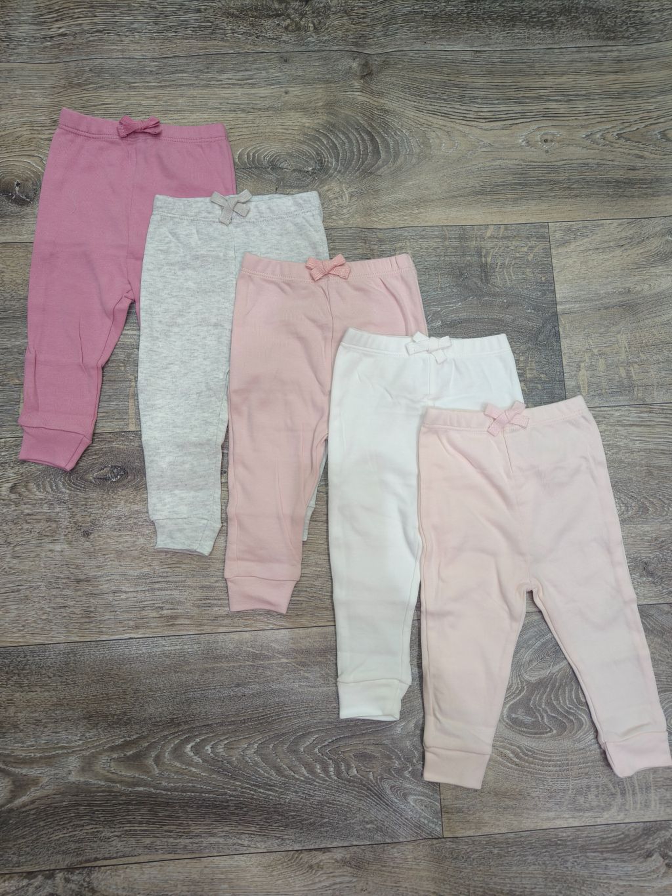 Infant Baby Pants Multi-Pack (5-Piece Set) - Assorted Colors & Appliqués