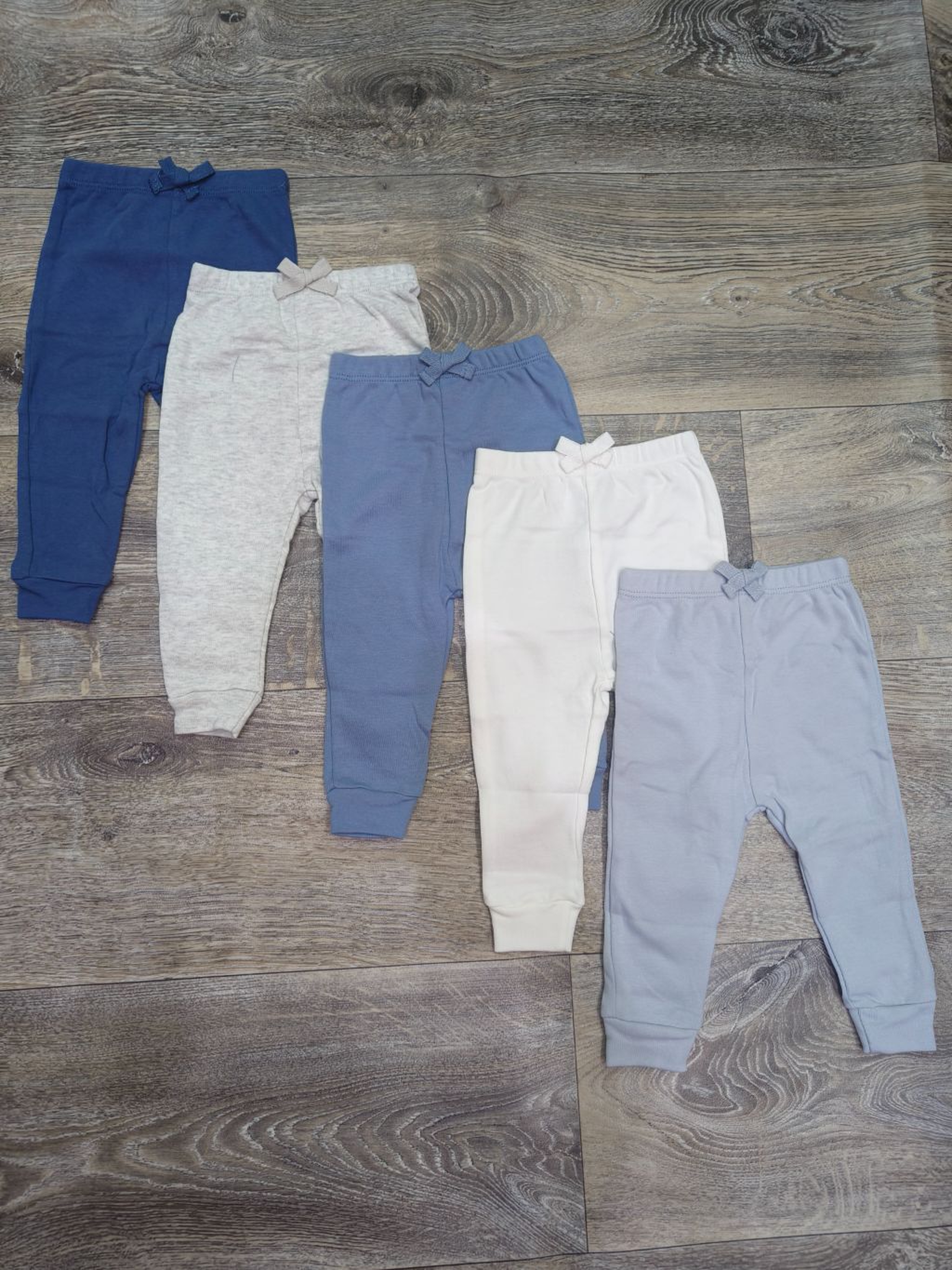 Infant Baby Pants Multi-Pack (5-Piece Set) - Assorted Colors & Appliqués