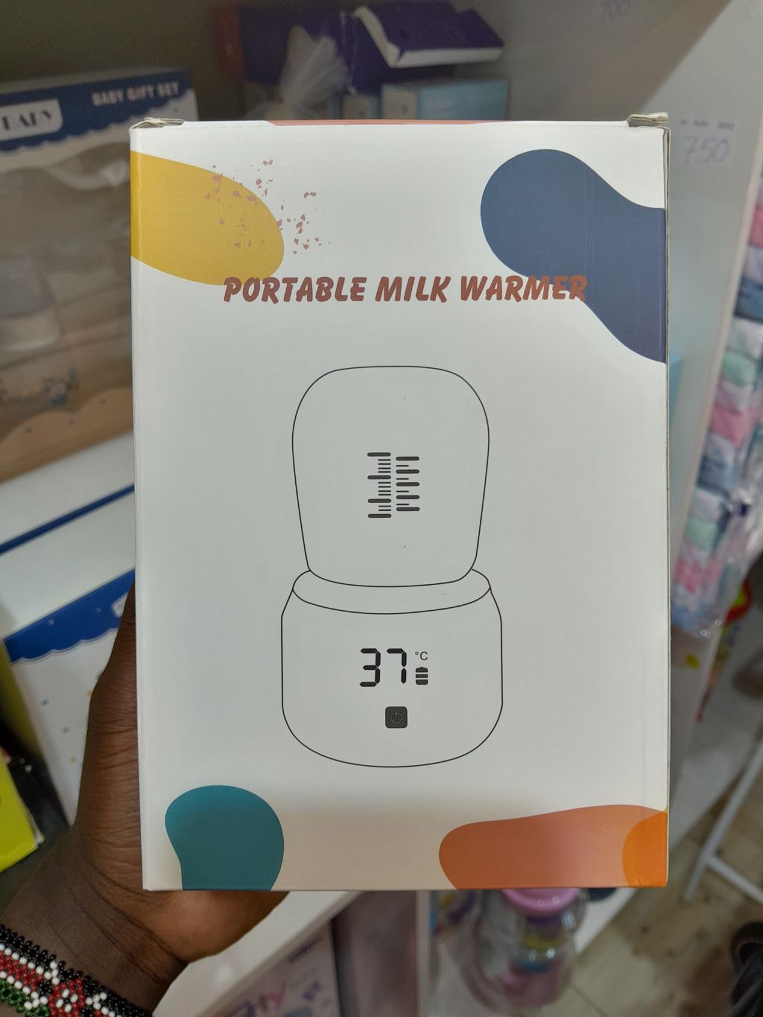 Portable Milk Warmer with Digital Display | Cordless Baby Bottle Heater
