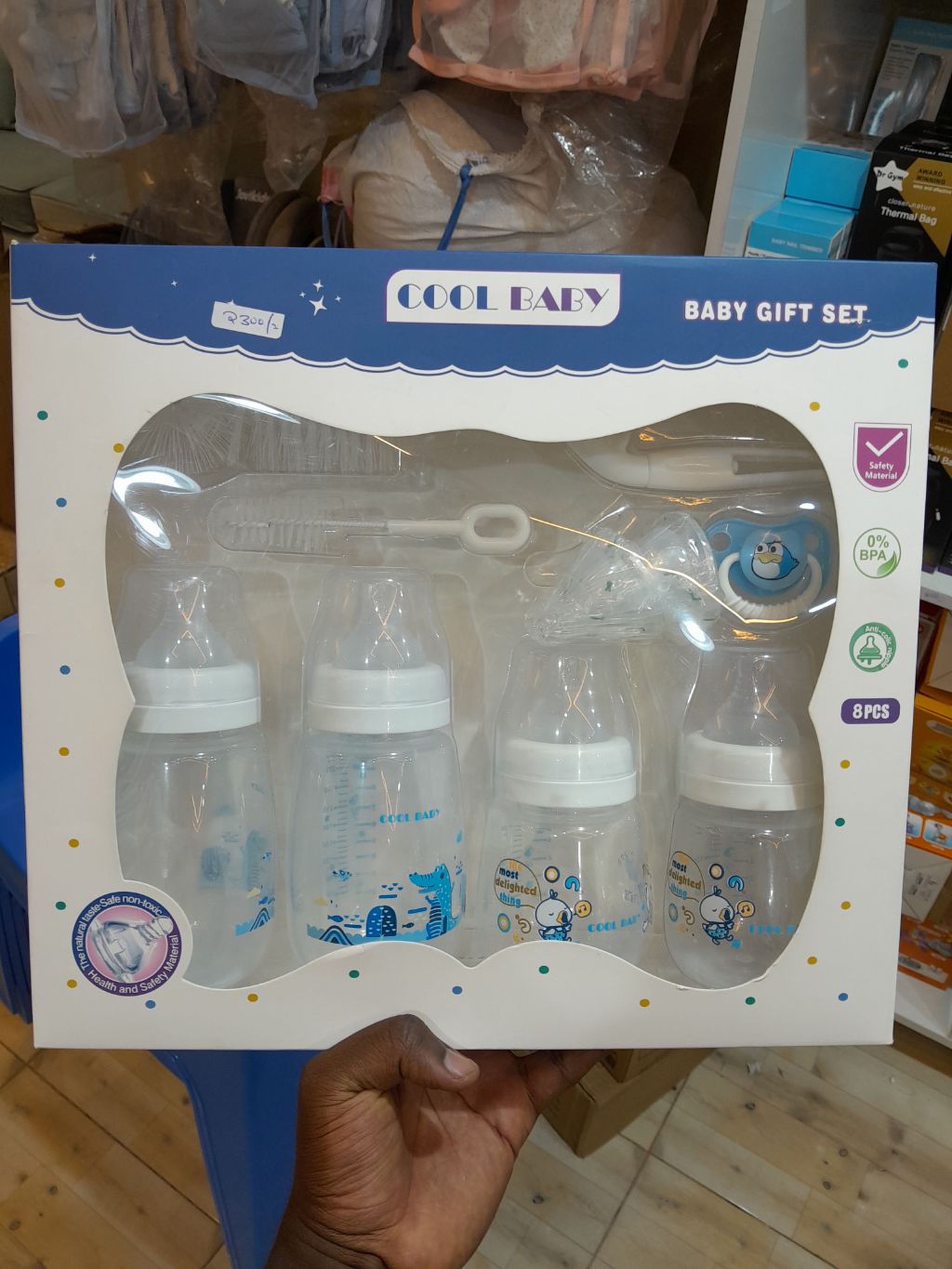 COOL BABY 8-Piece Baby Bottle Gift Set | Newborn Feeding Essentials
