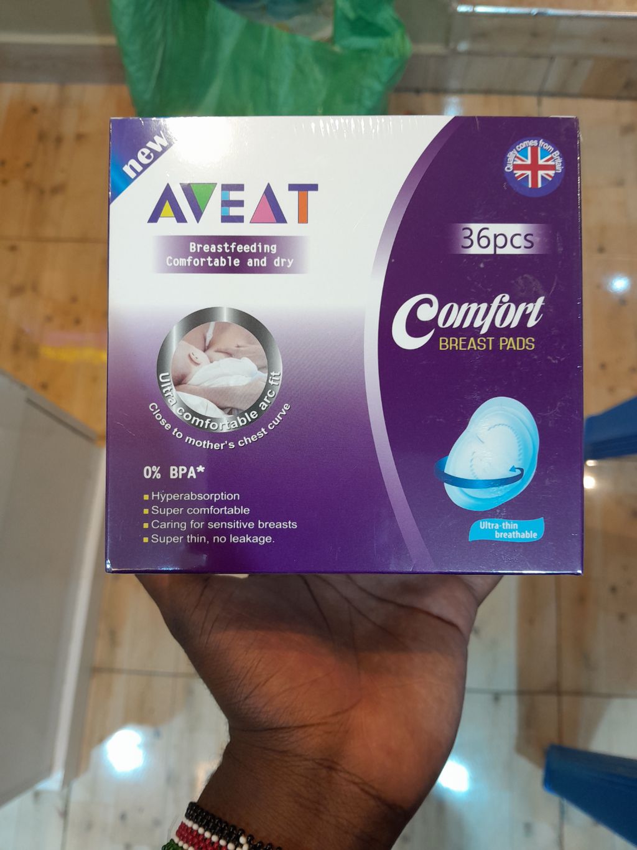 AVEAT Comfort Ultra-Thin Breast Pads (36 Pcs) | Hyperabsorbent