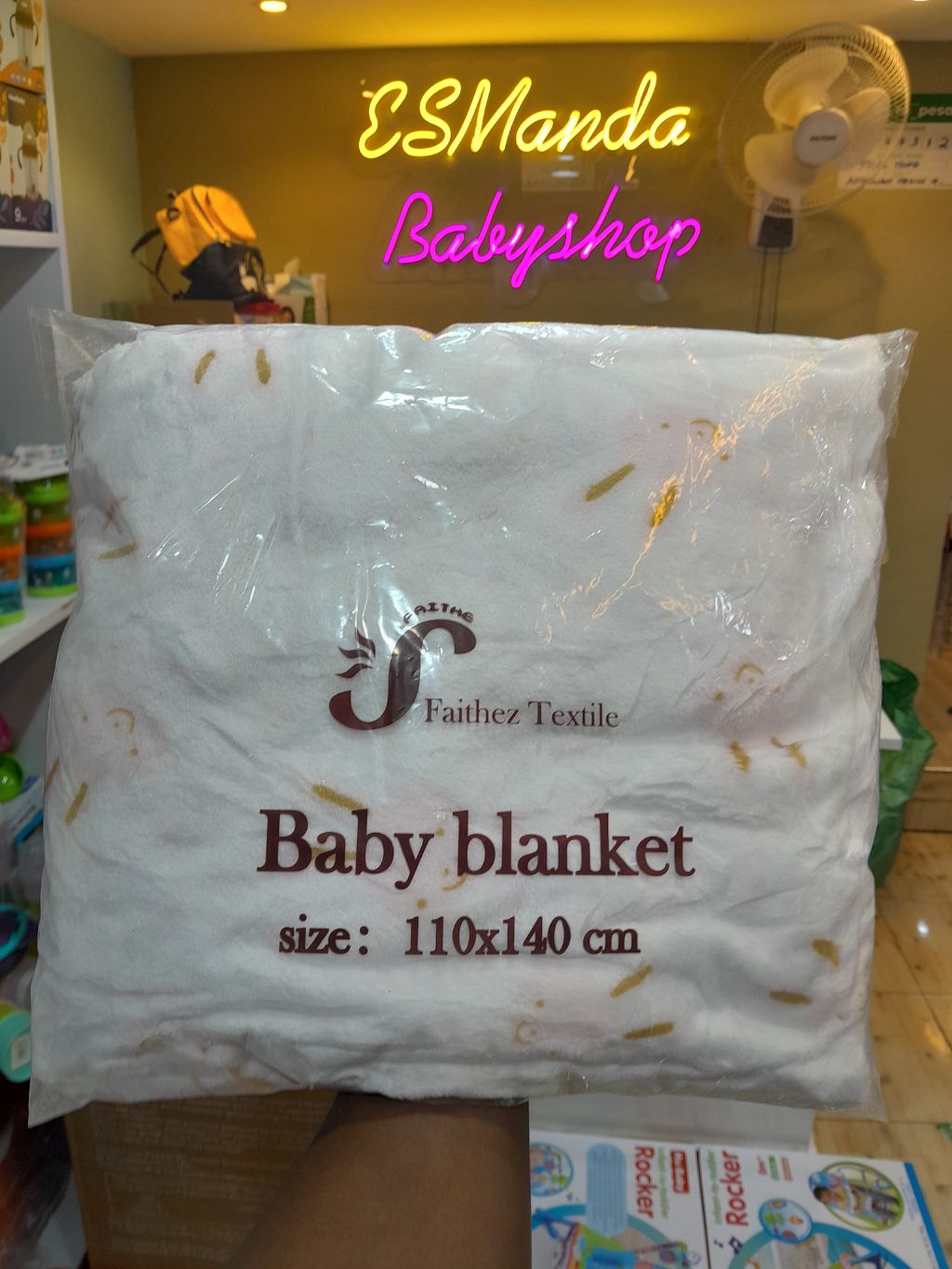 Faithez Textile Plush Baby Blanket (110x140cm) | Soft Flannel