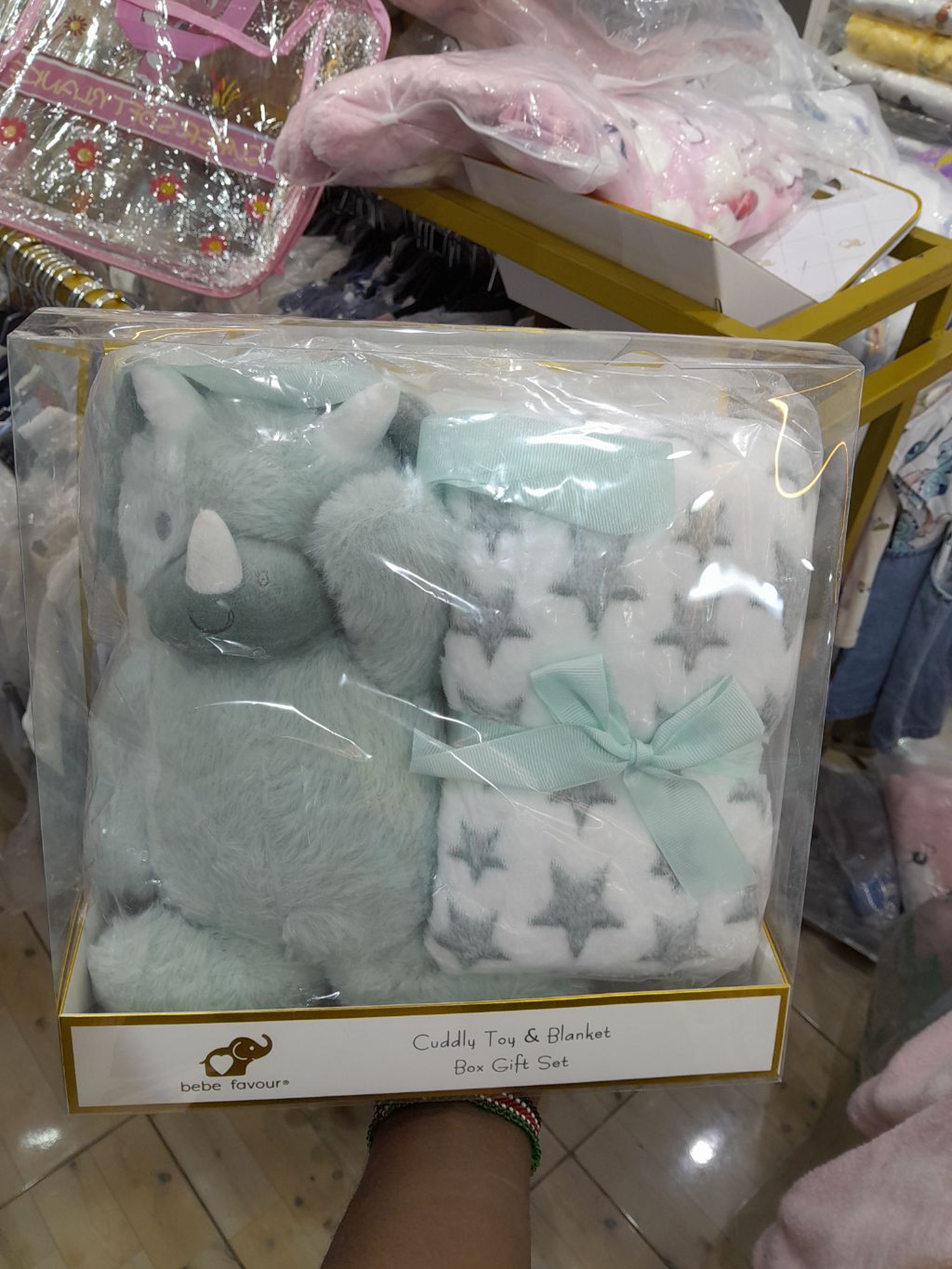 Bebe Favour Cuddly Toy & Blanket Gift Set | Newborn Teddy