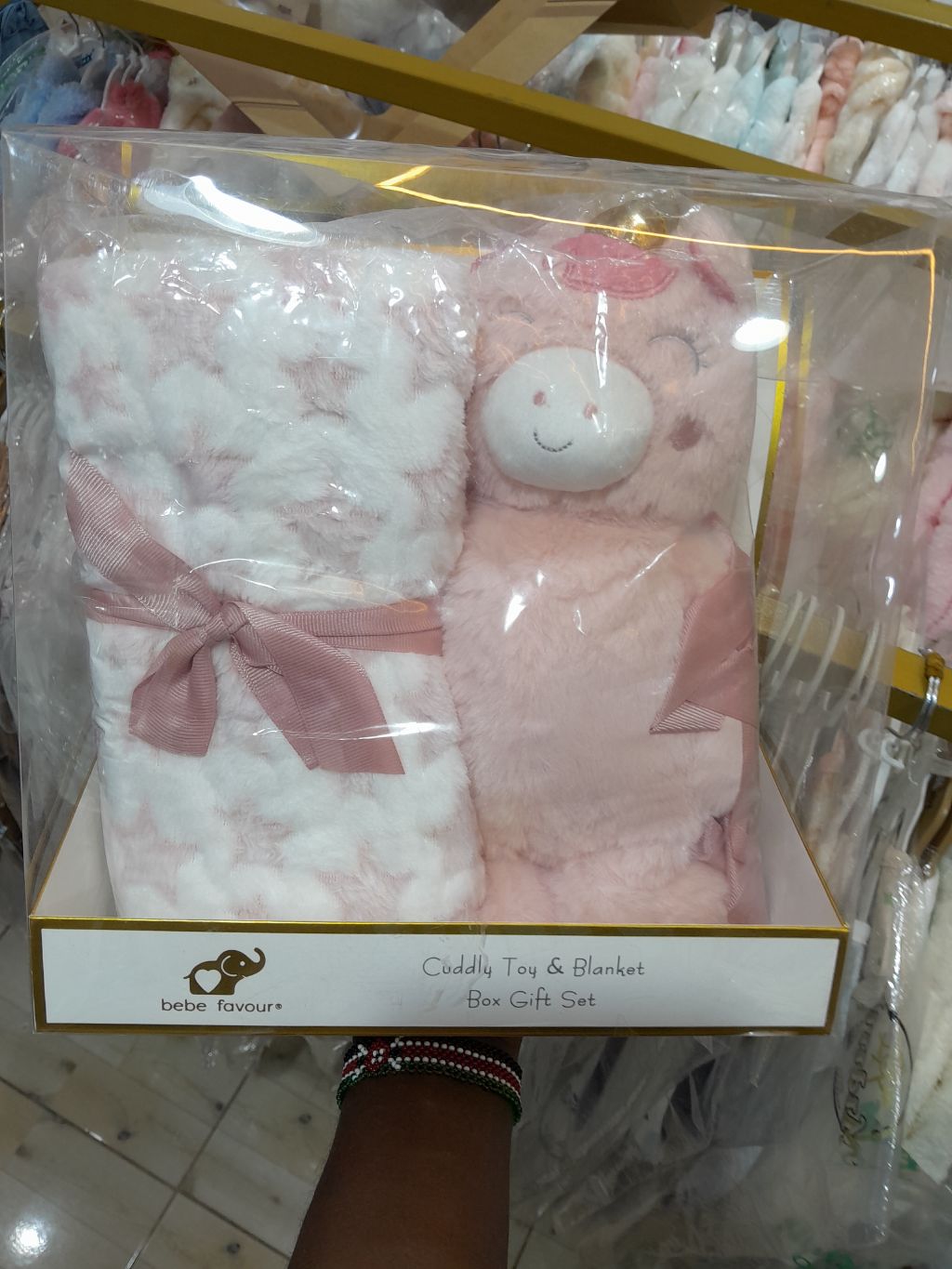 Bebe Favour Cuddly Toy & Blanket Gift Set | Newborn Teddy