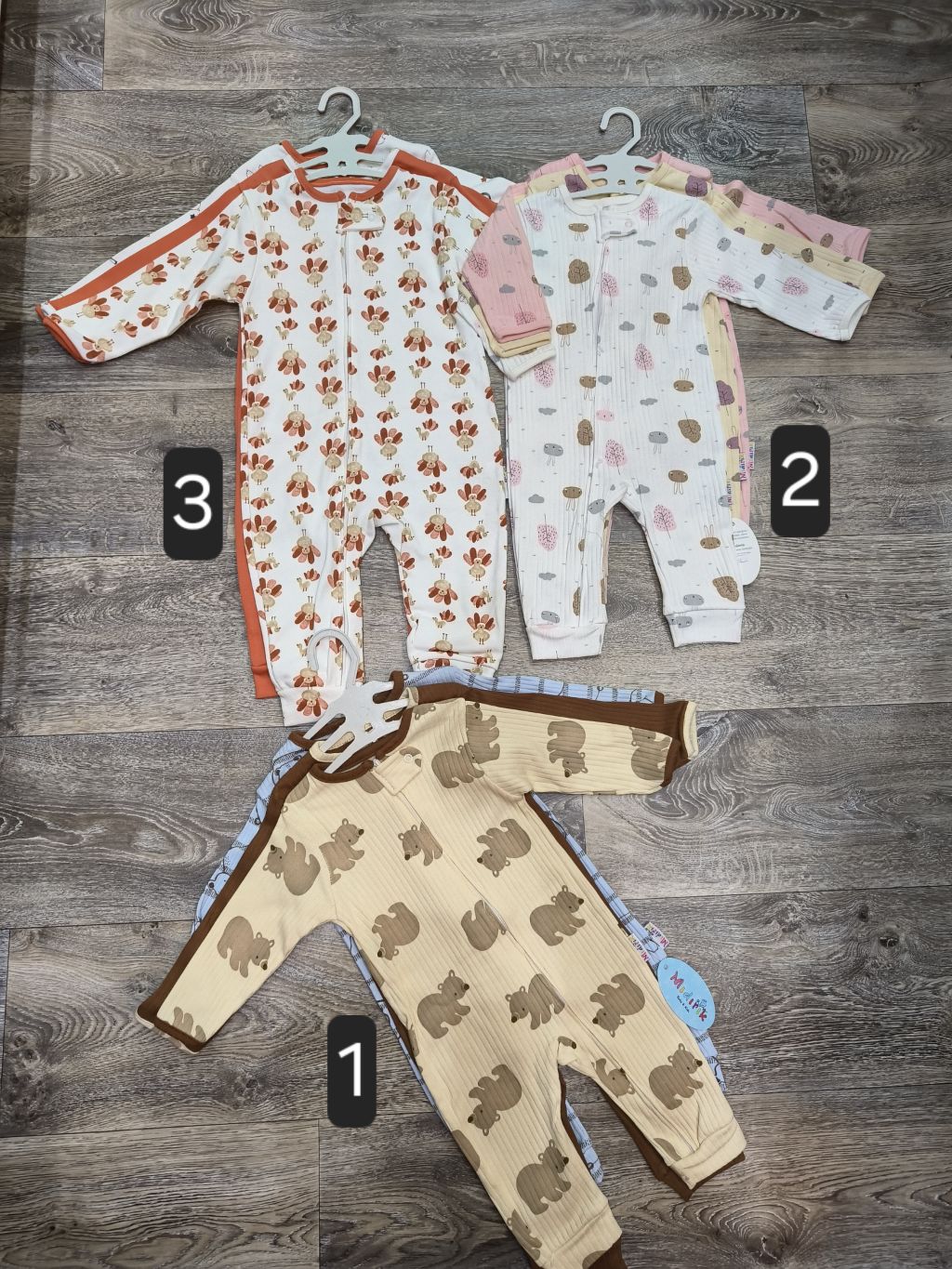 3pc turkey cotton romper sets