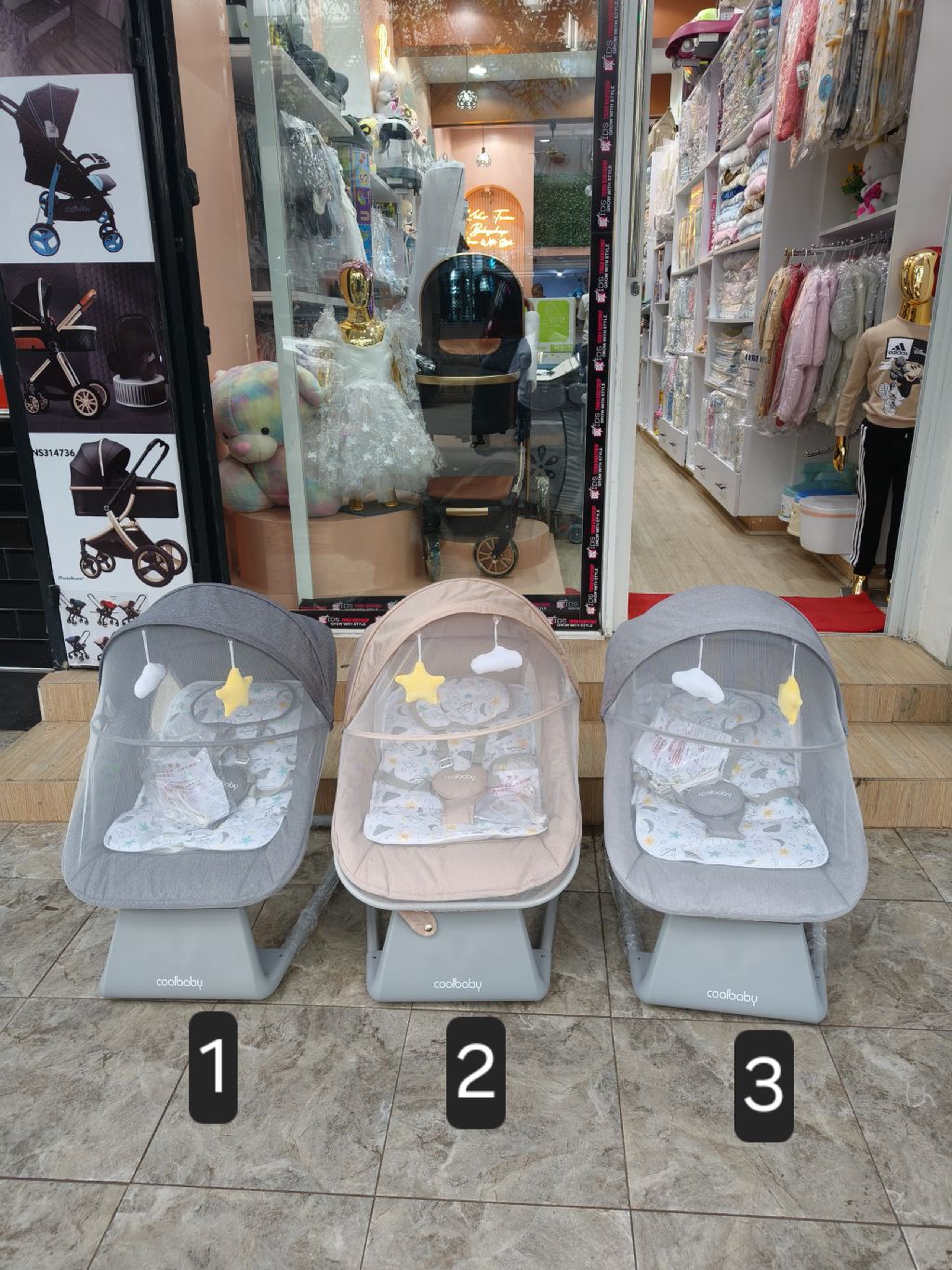 COOL BABY Multi-Function Baby Bouncer Seat | Vibrating & Rocker