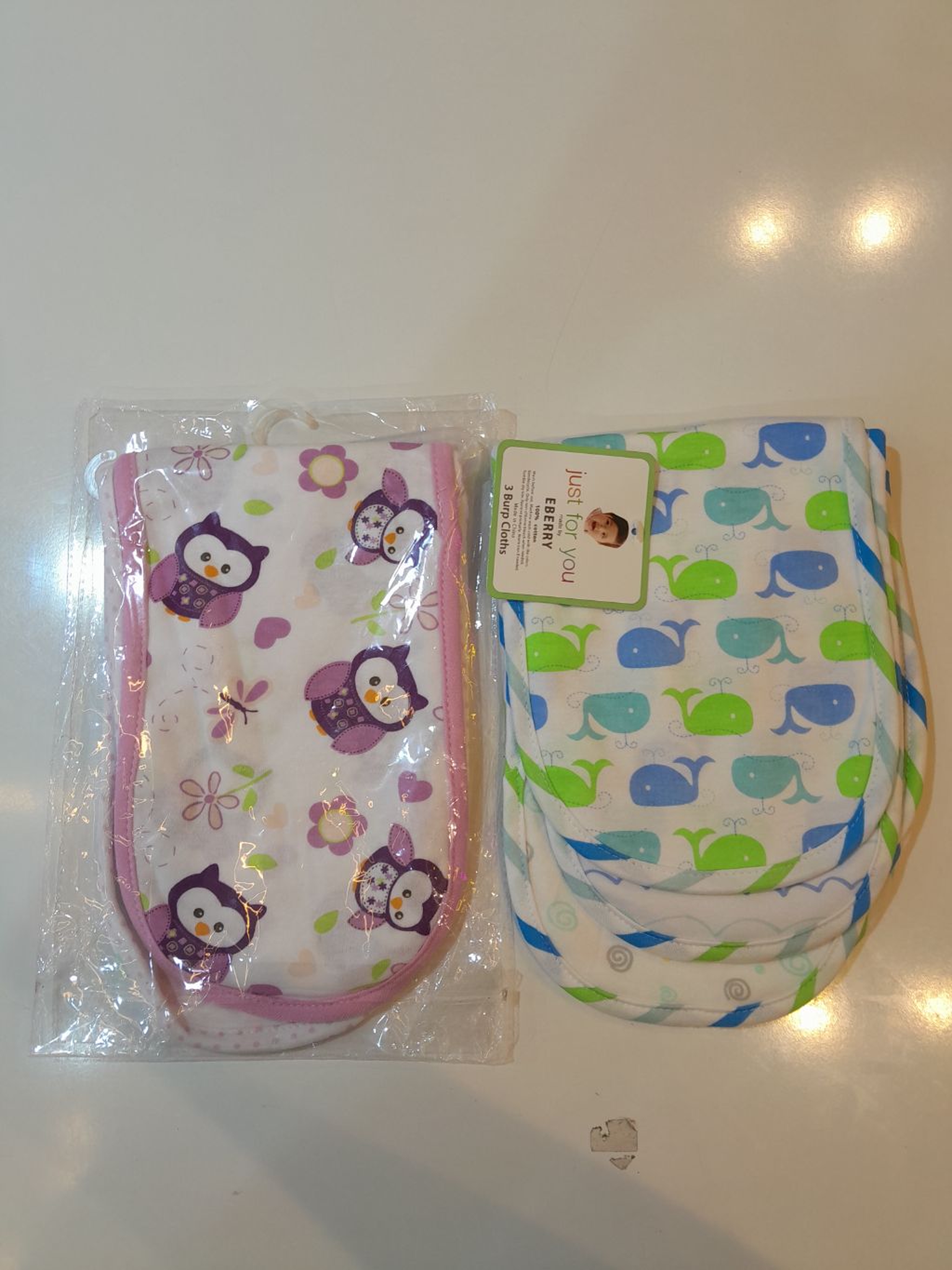 Burp cloths (3 pieces)