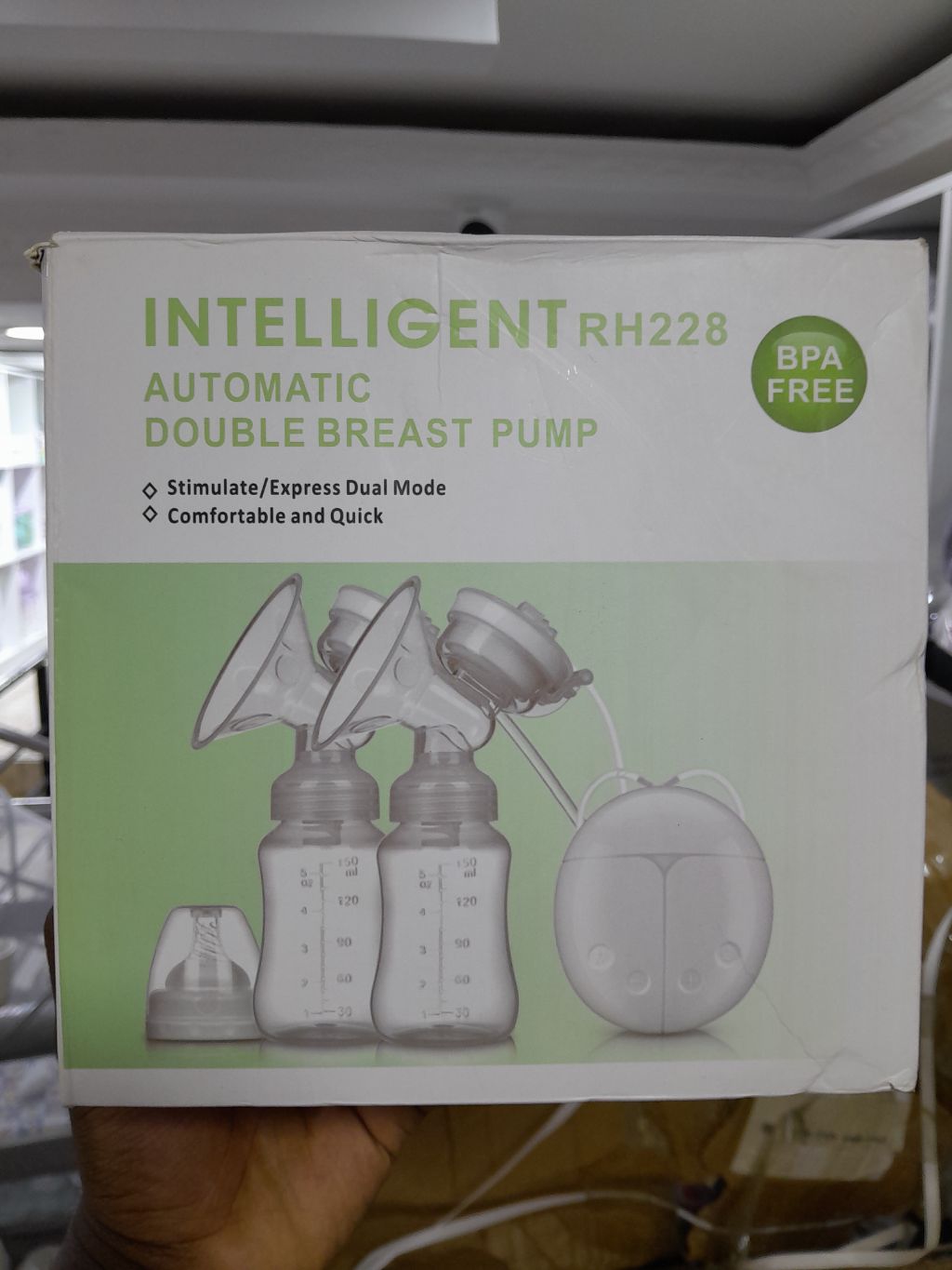 Intelligent automatic double breast pump