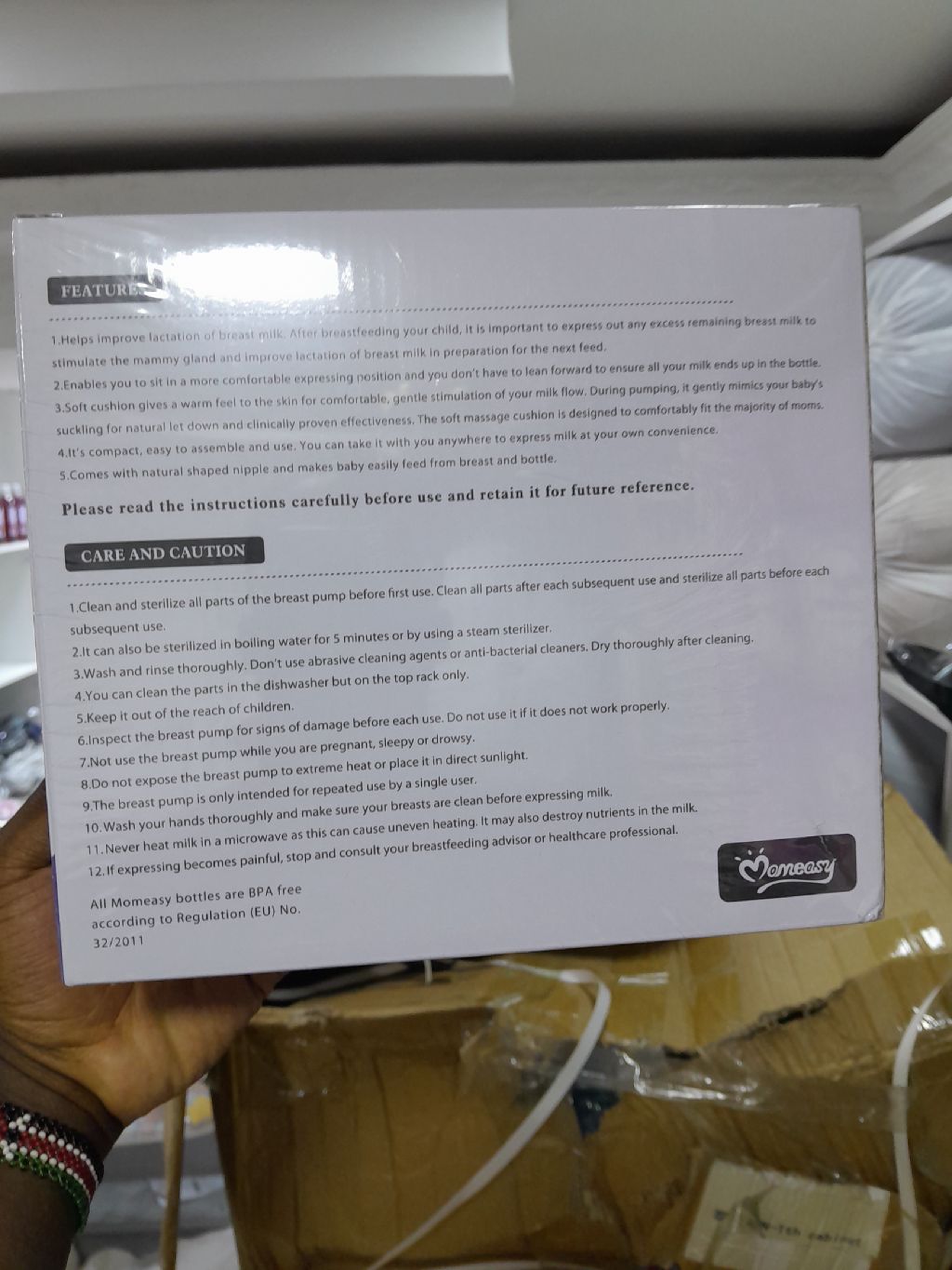 Momeasy manual breastpump