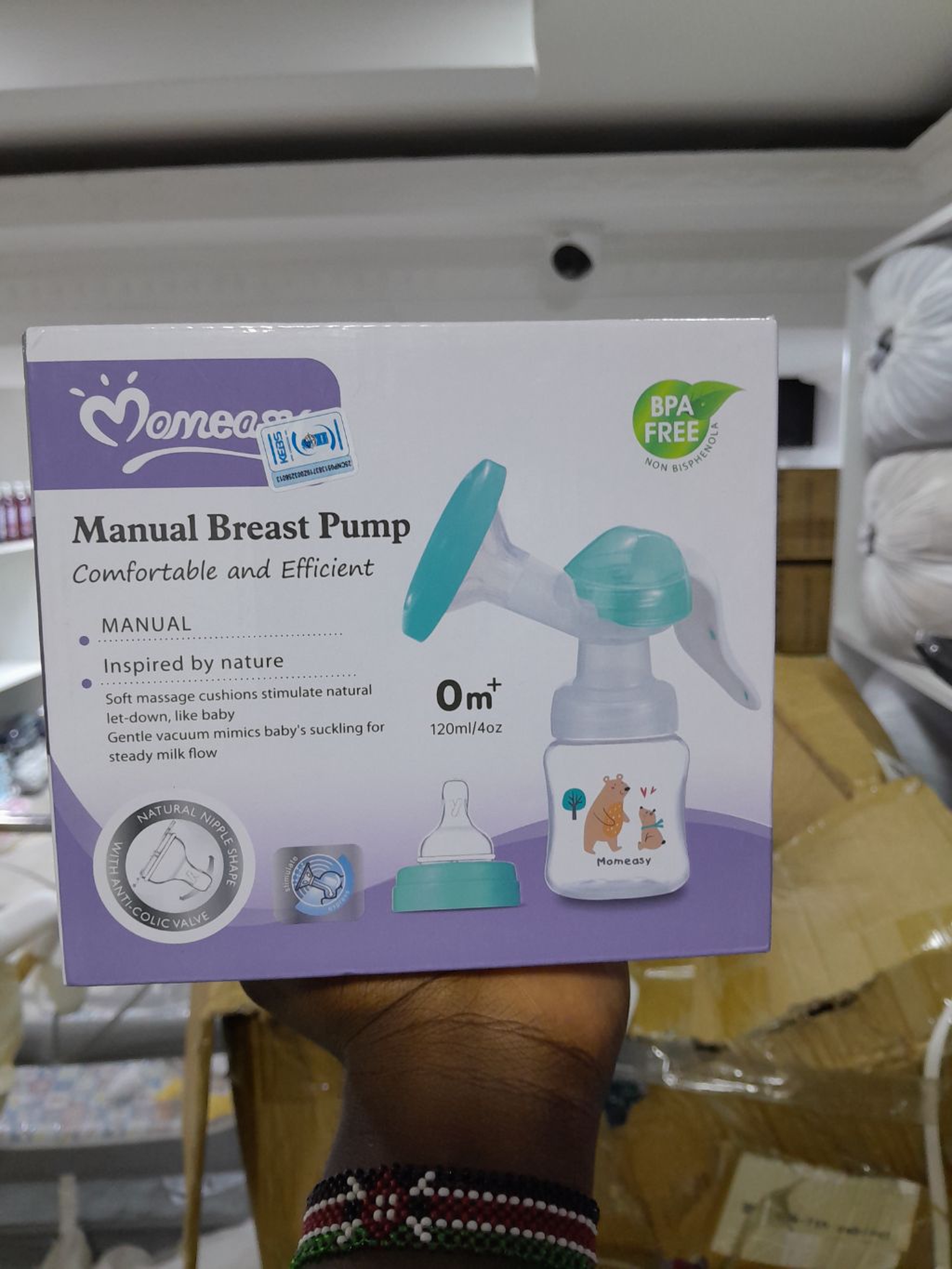 Momeasy manual breastpump