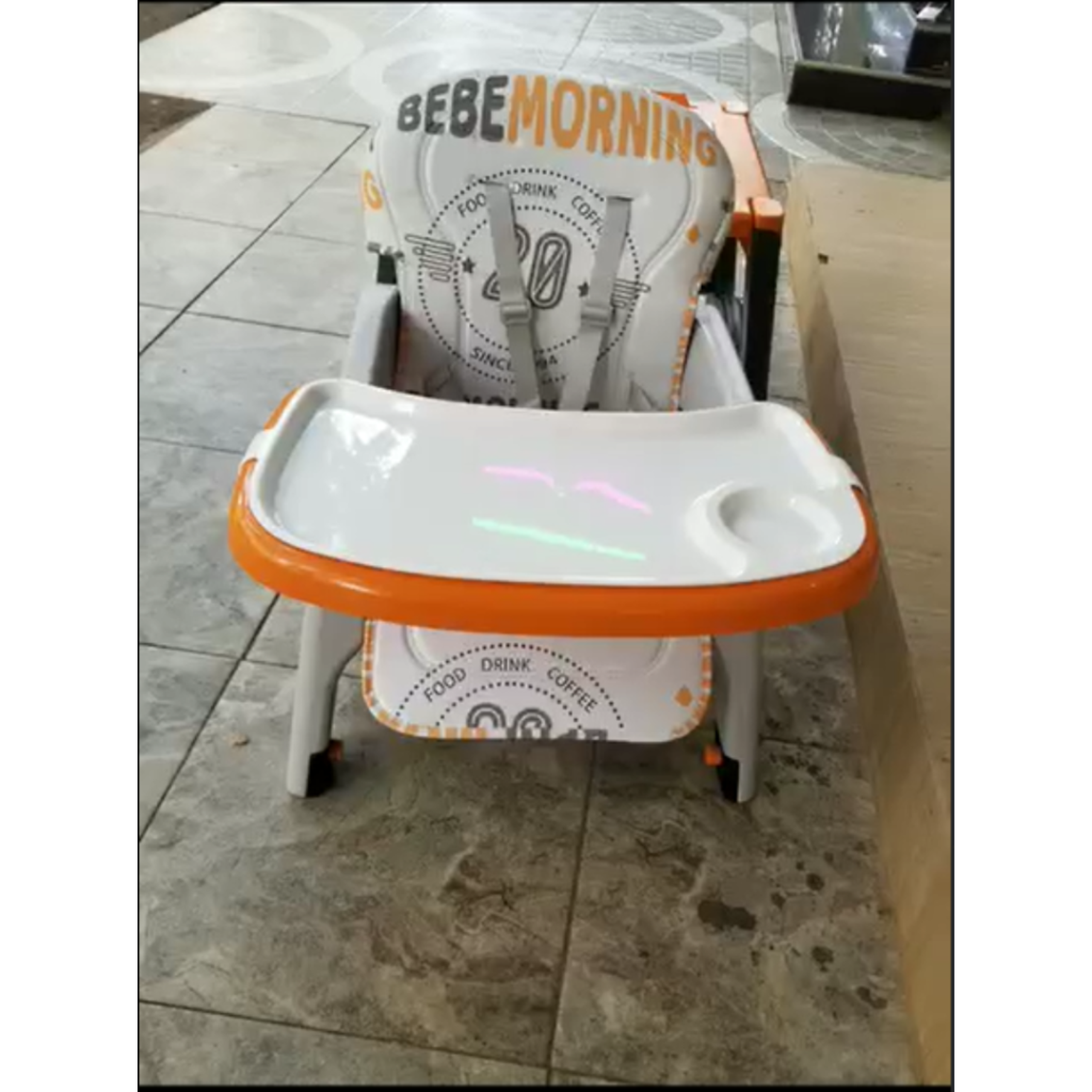 Multi-Function Convertible Baby High Feeding Chair (3-in-1 Feeding Seat) with Removable Tray