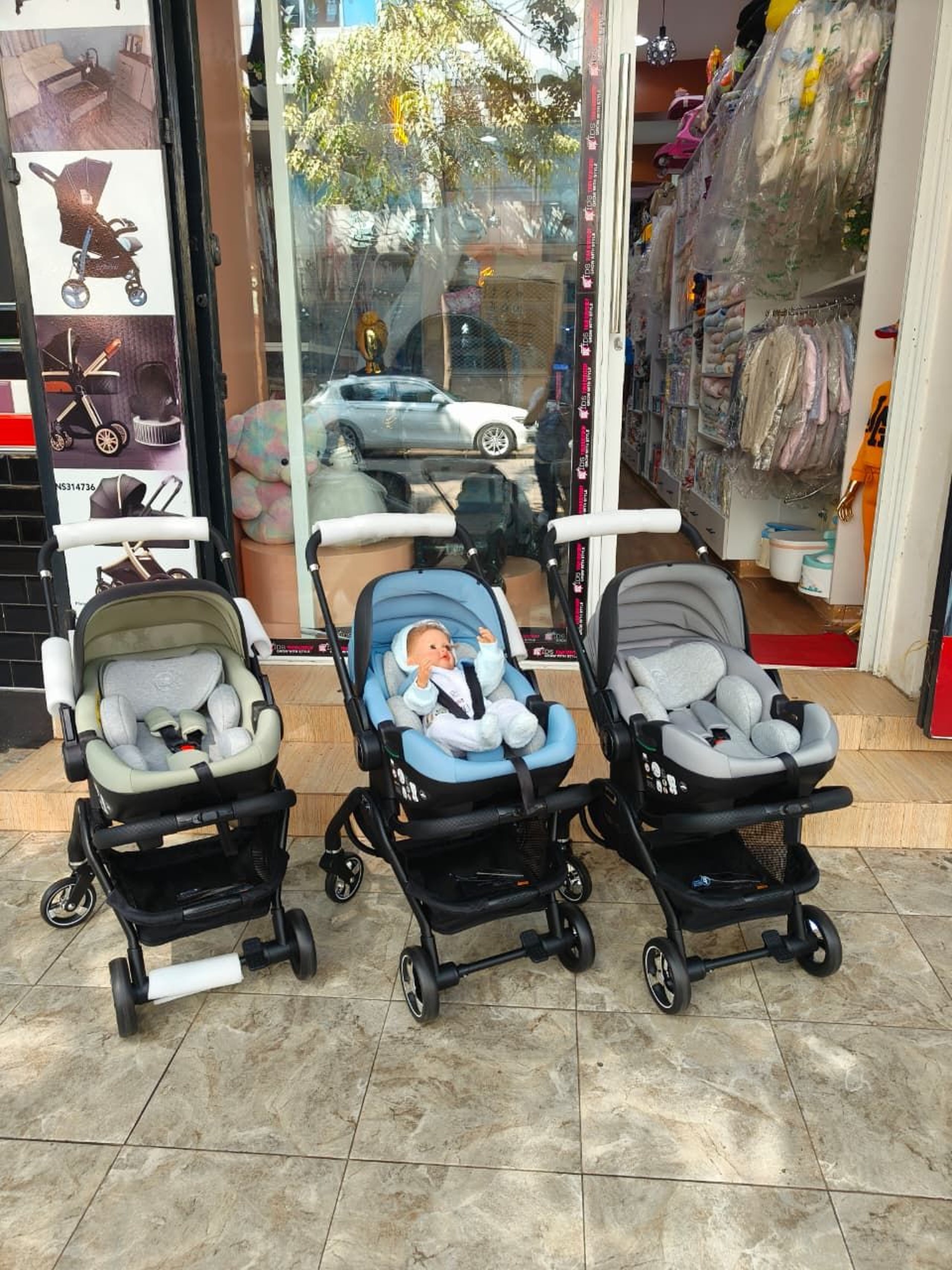 Car seat, carry cot 4 in 1 stroller