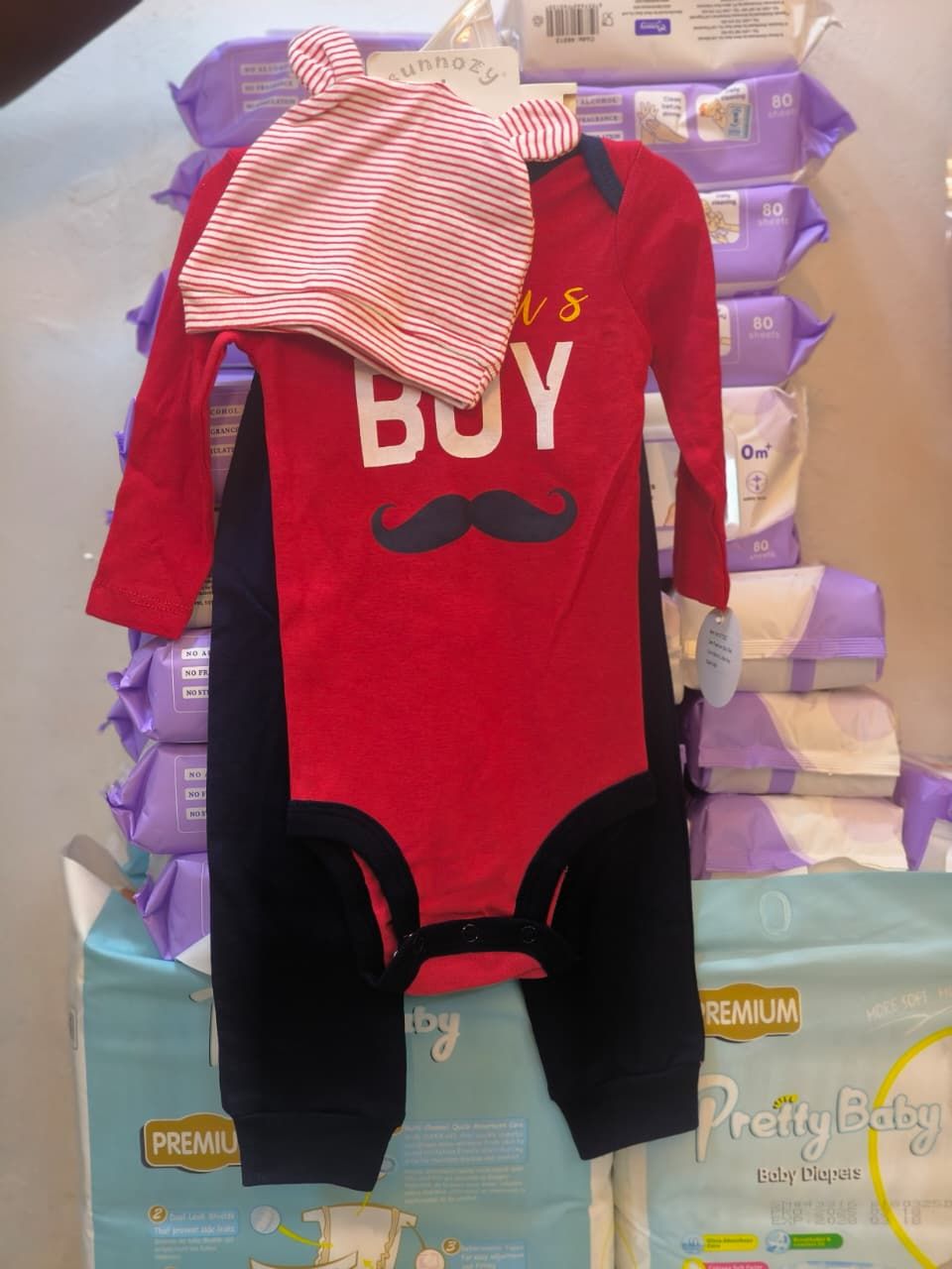 body suit, hat and trouser set