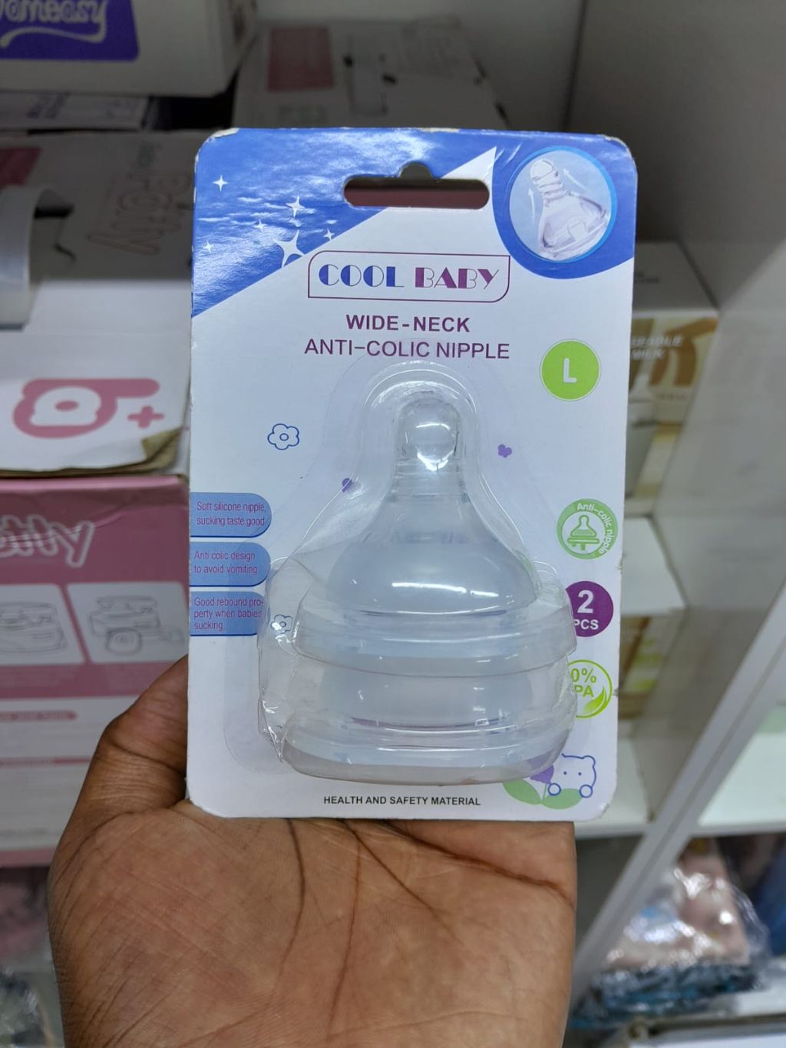 Wide Neck Anti-Colic Nipple