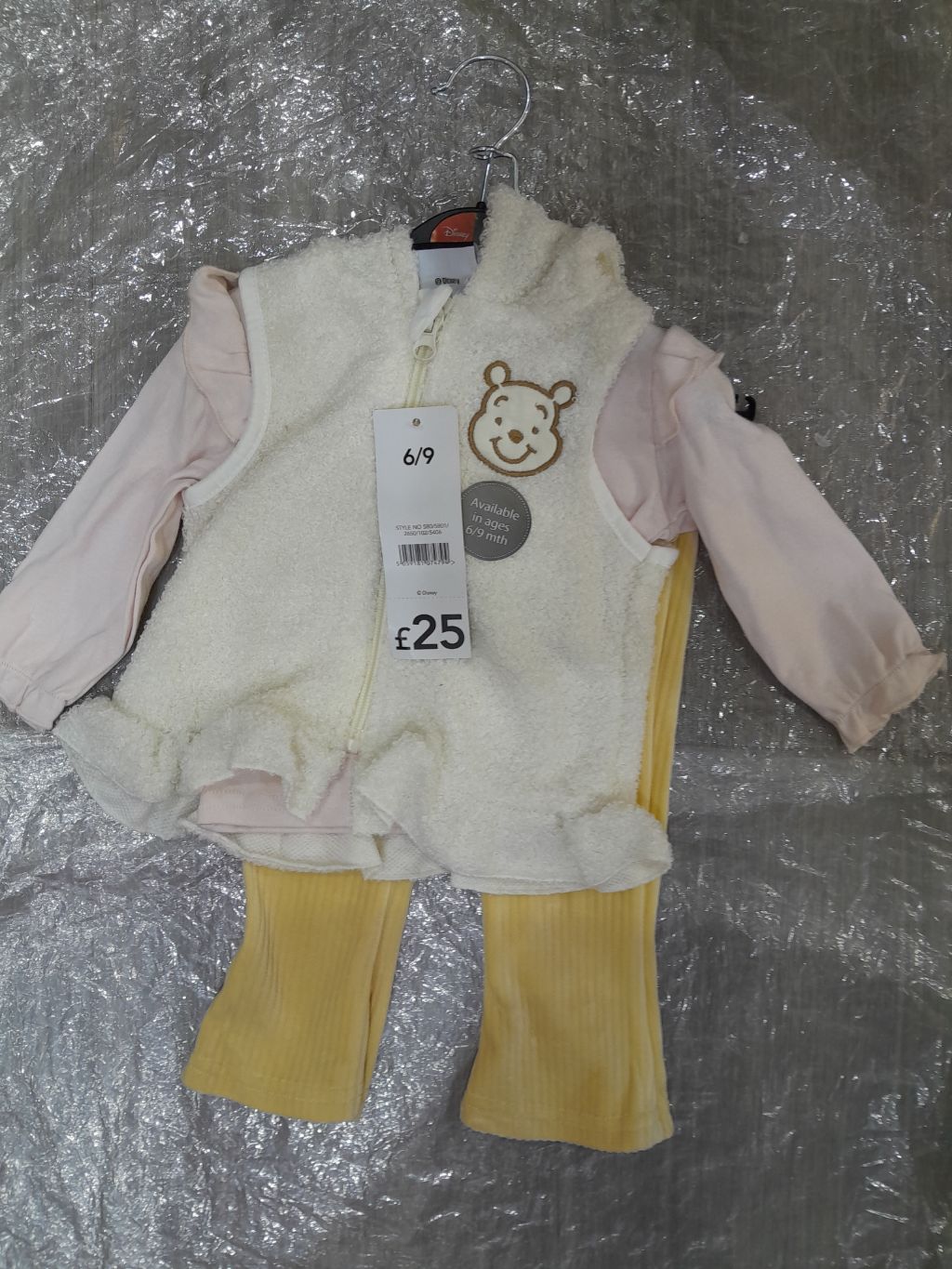 Disney Winnie the Pooh 3-Piece Sherpa Vest & Layette Set