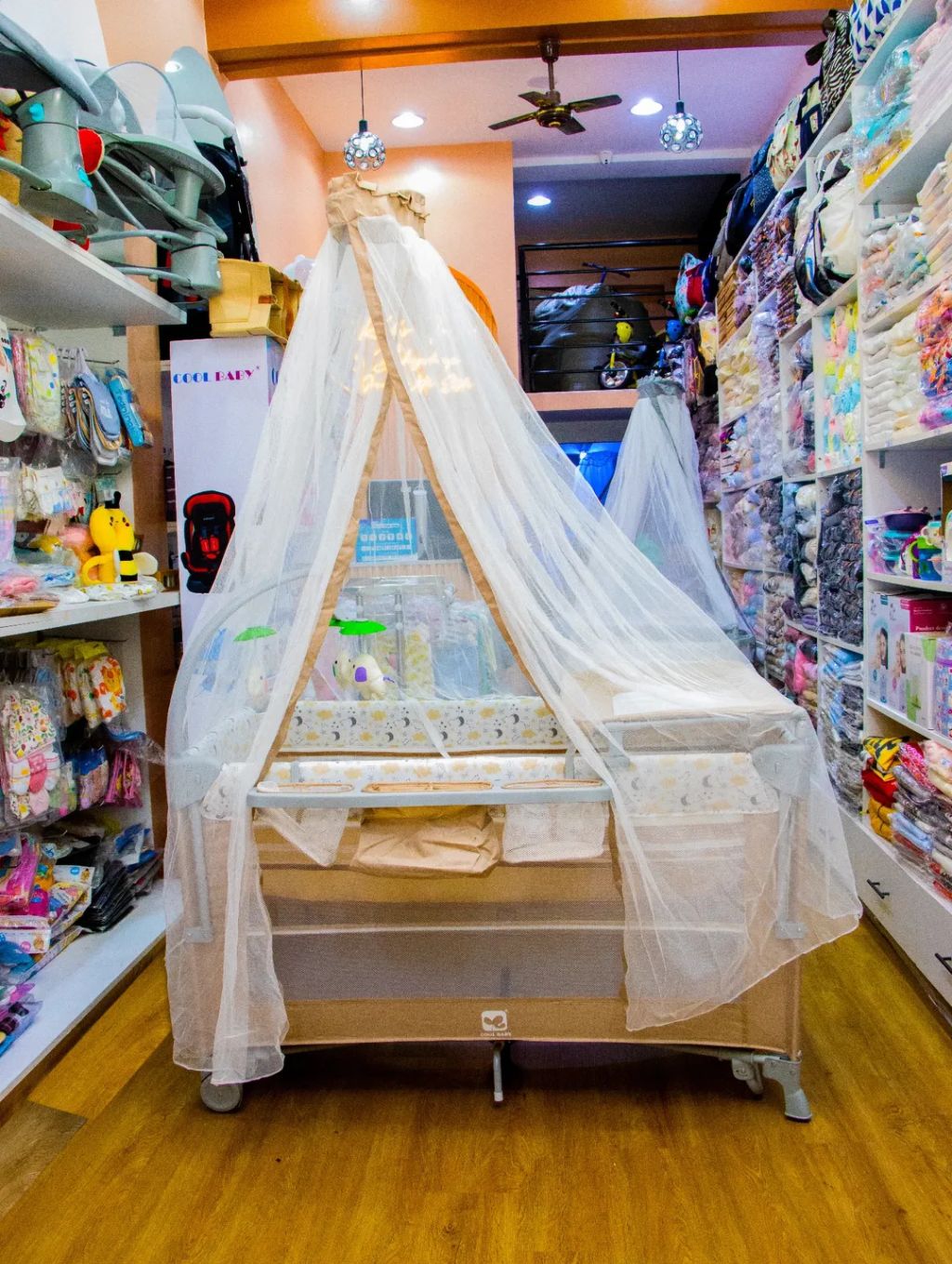 Deluxe Portable Baby Playpen & Travel Crib | Mosquito Net Canopy 