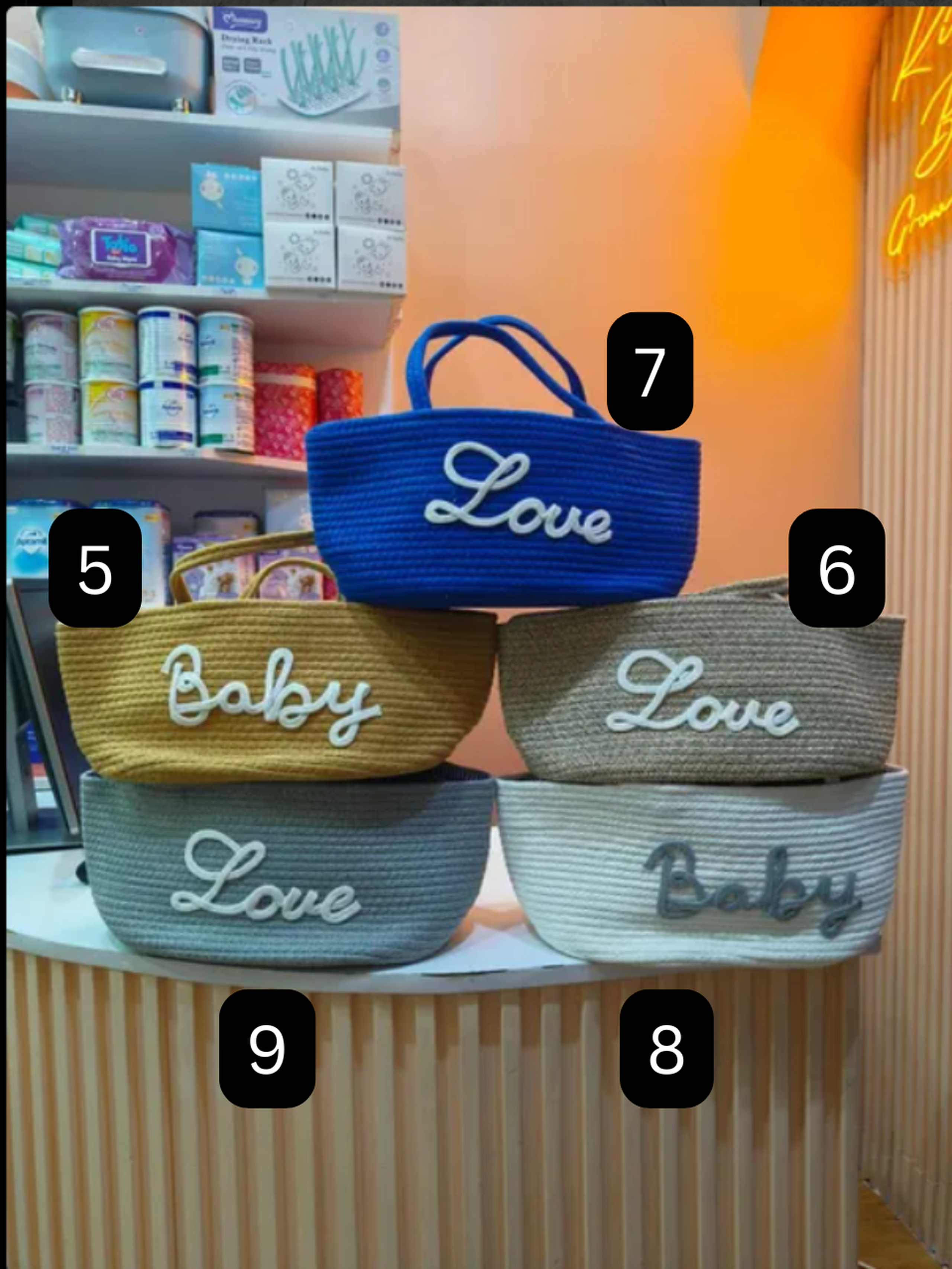 Candy diaper organizer