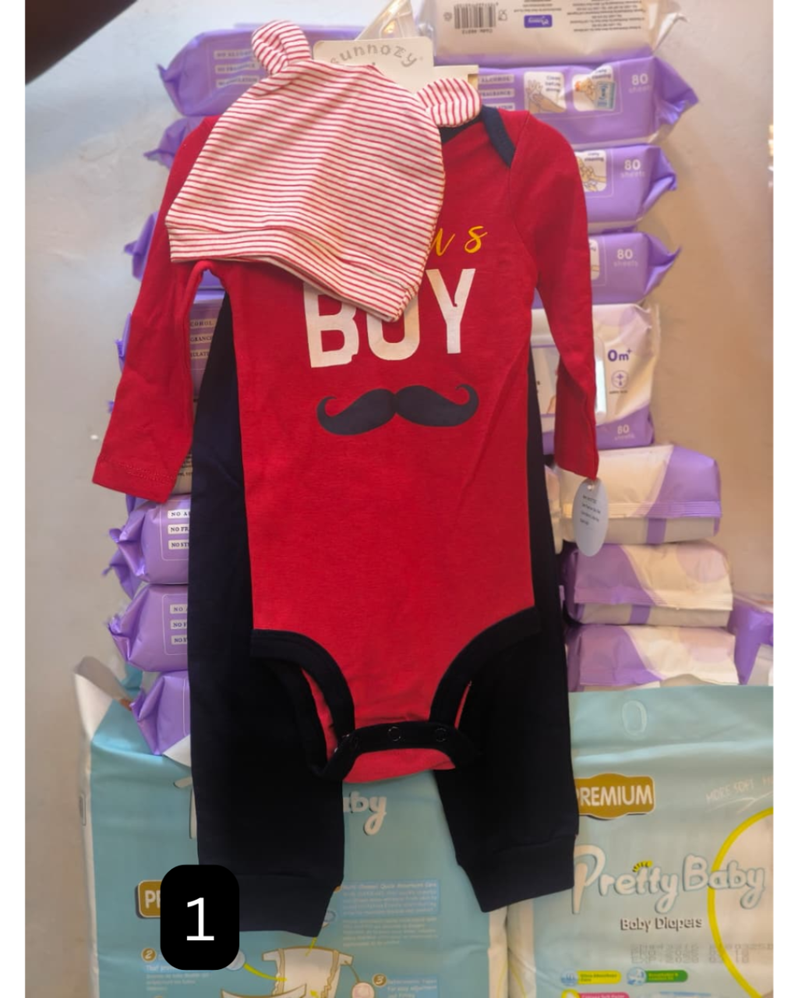 body suit, hat and trouser set