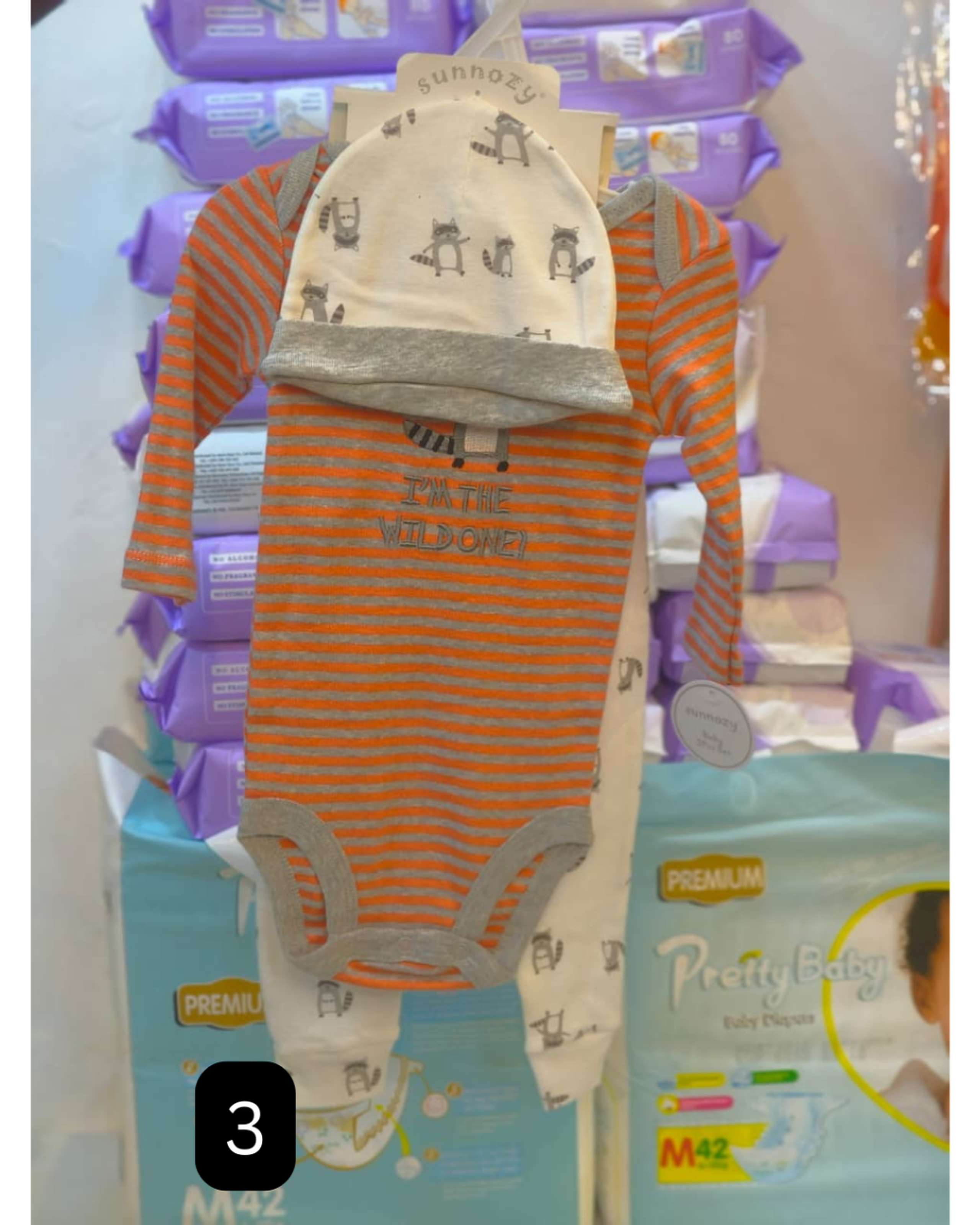 body suit, hat and trouser set