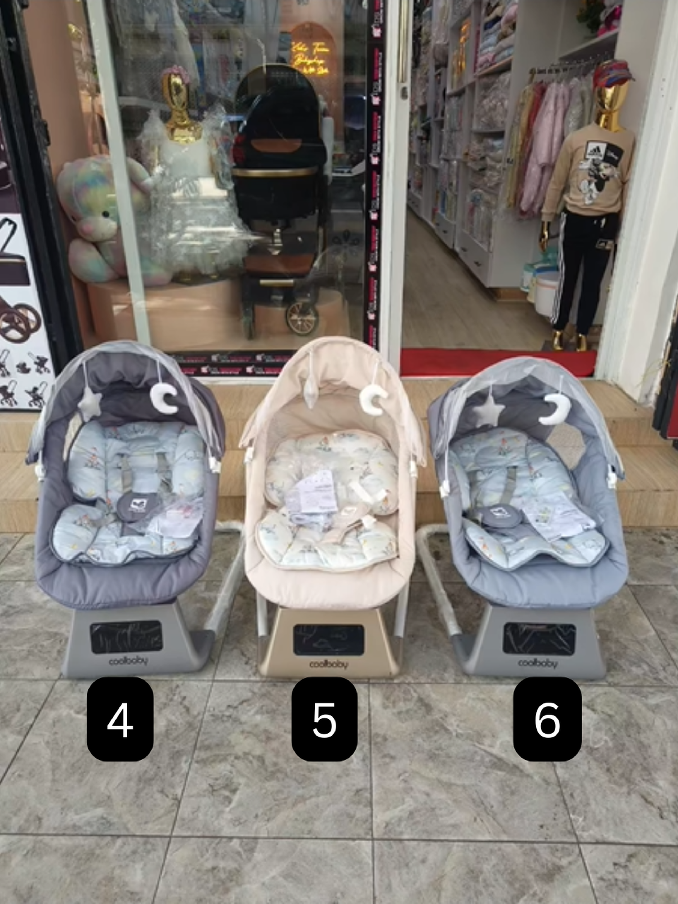 COOL BABY Multi-Function Baby Bouncer Seat | Vibrating & Rocker