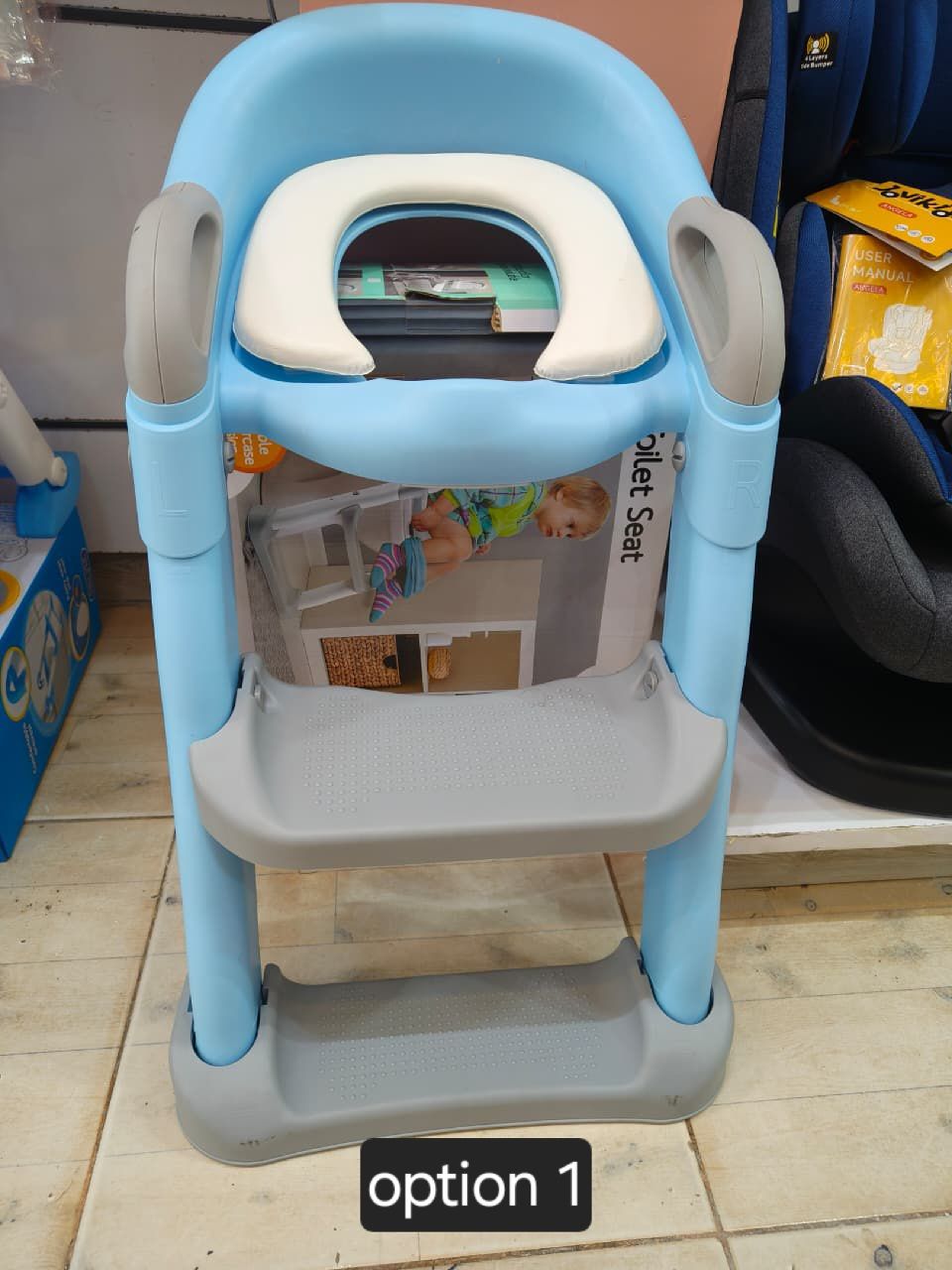 Adjustable Toddler Toilet Trainer Seat with Step Stool